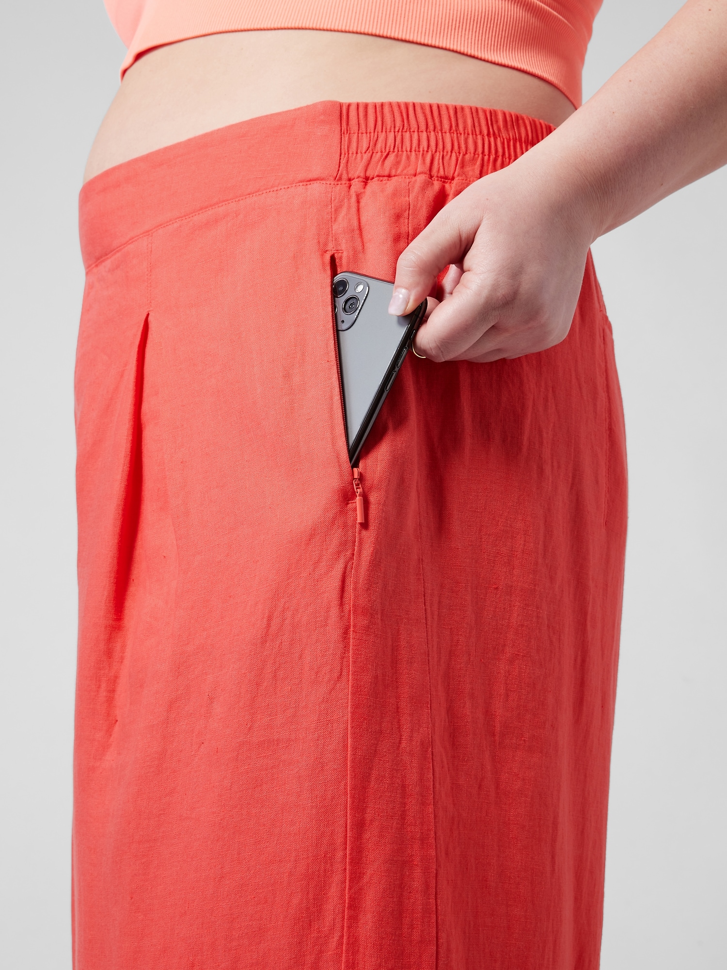 Playa Linen Wide Crop