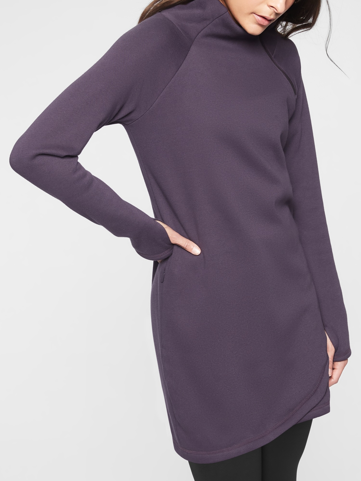 Cozy Karma Asym Sweatshirt Dress