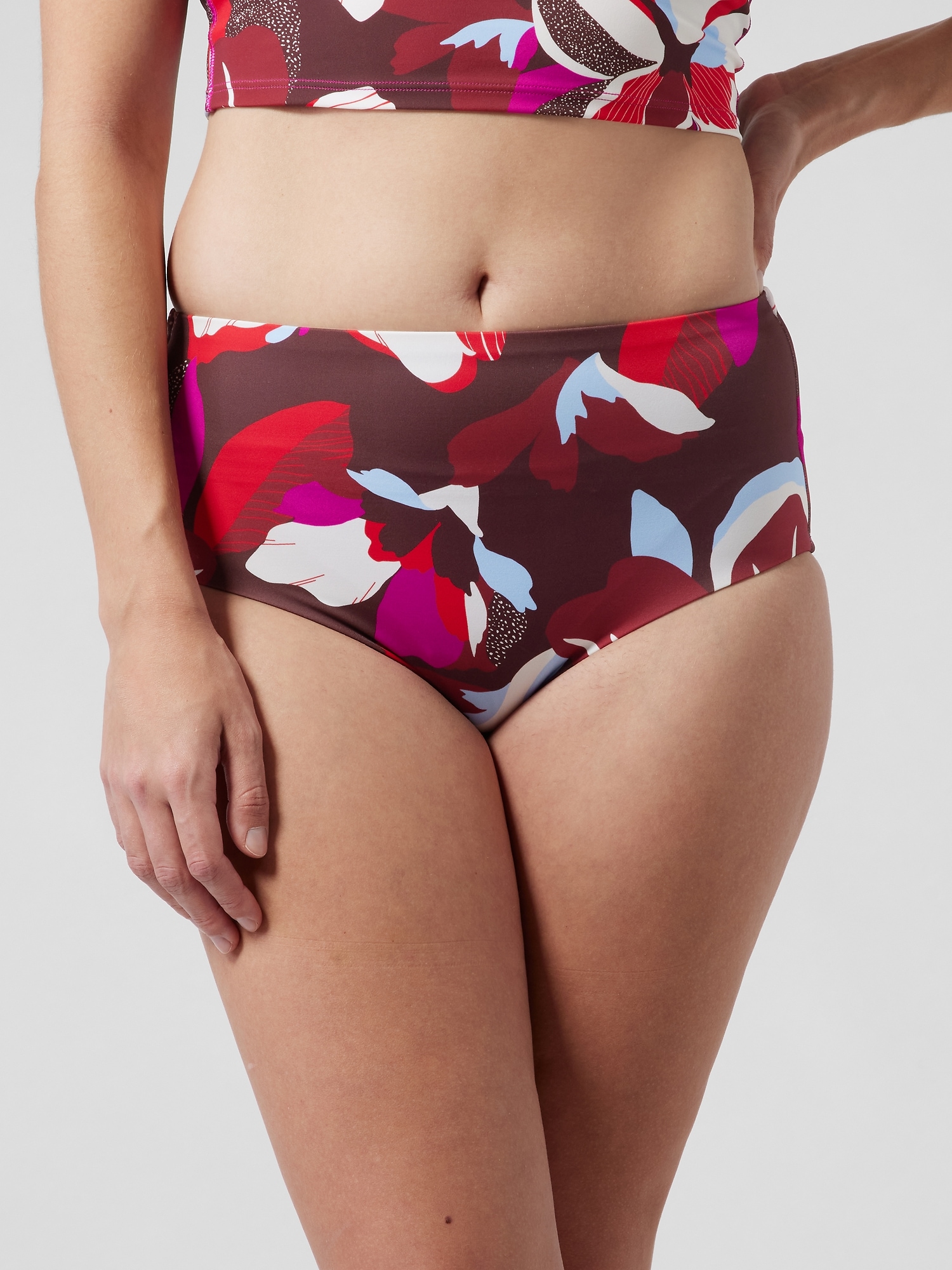 High Waist Printed Bikini Bottom
