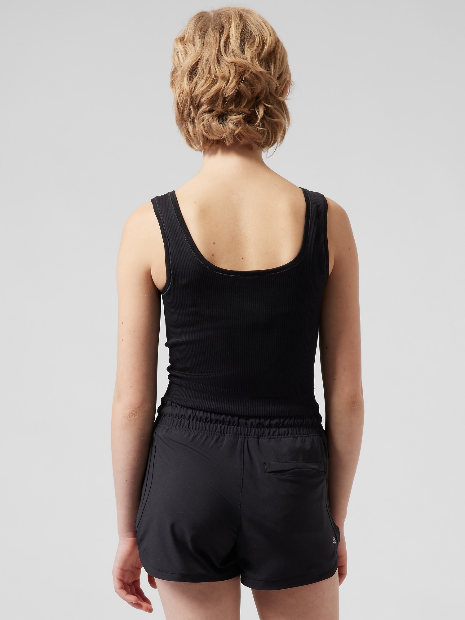 Athleta Girl Rise Above Rib Crop Tank