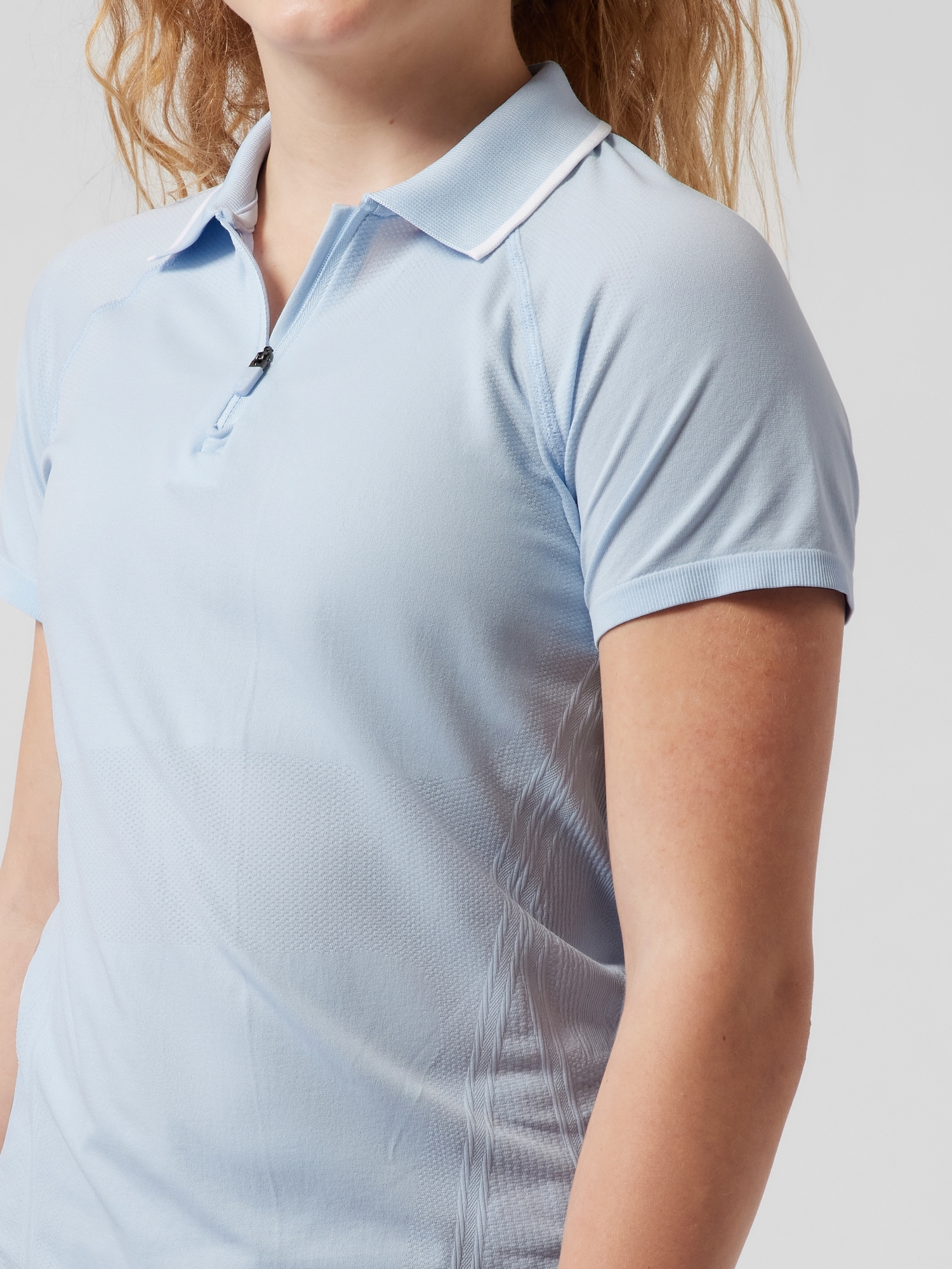 Athleta Girl Power Up Short Sleeve Polo