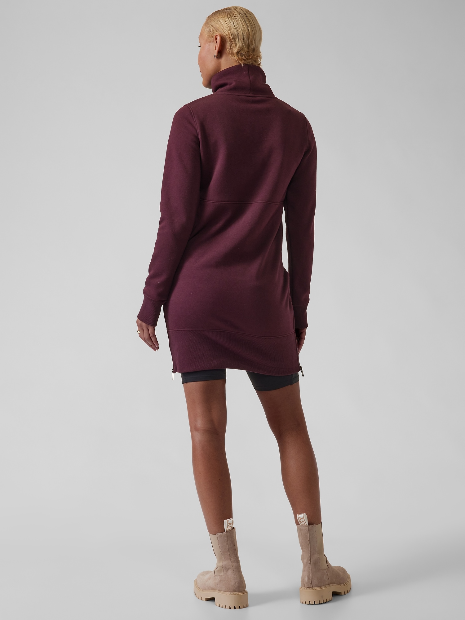 Cozy Karma Funnel Neck Dress