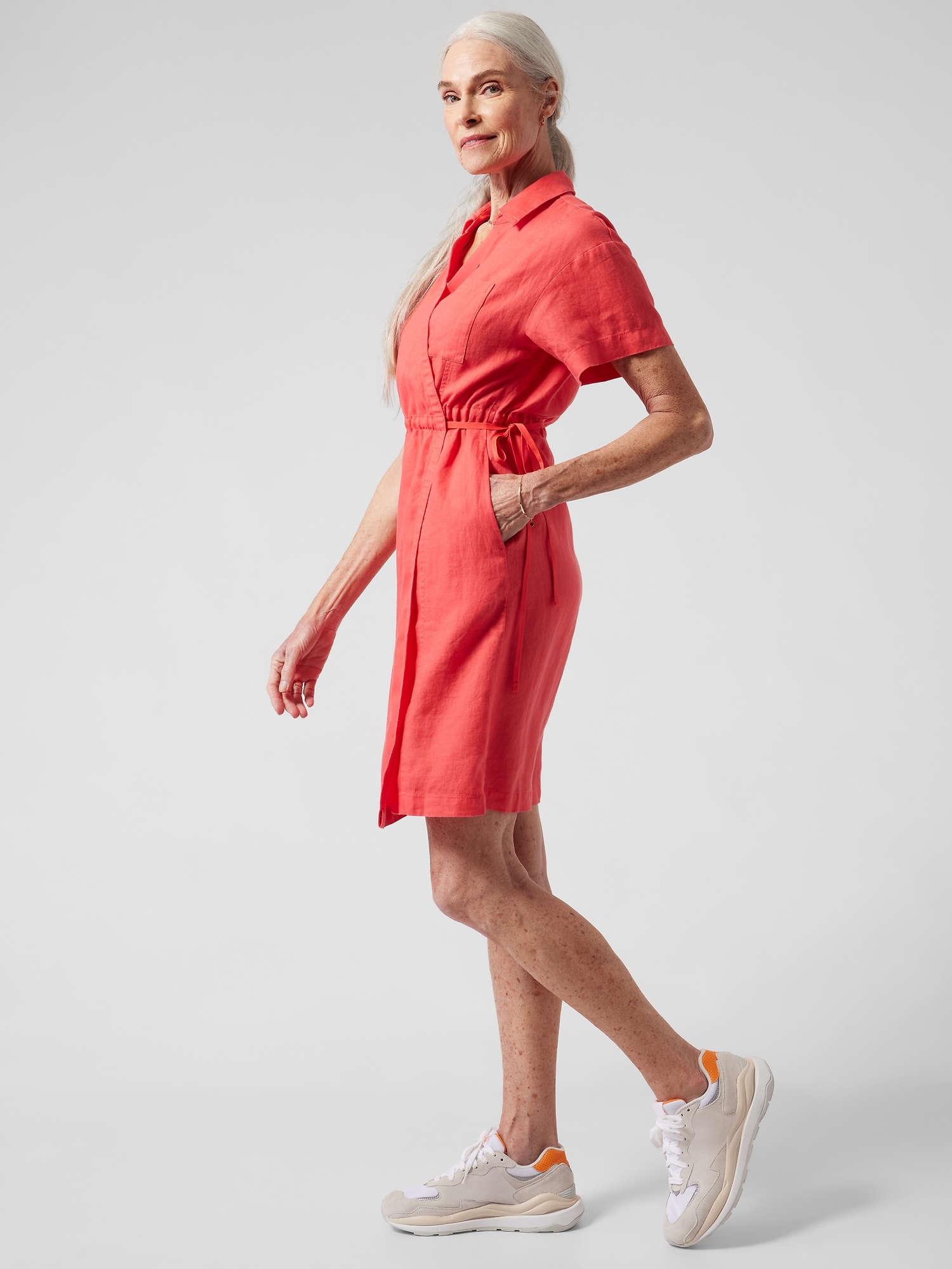 Playa Linen Wrap Dress