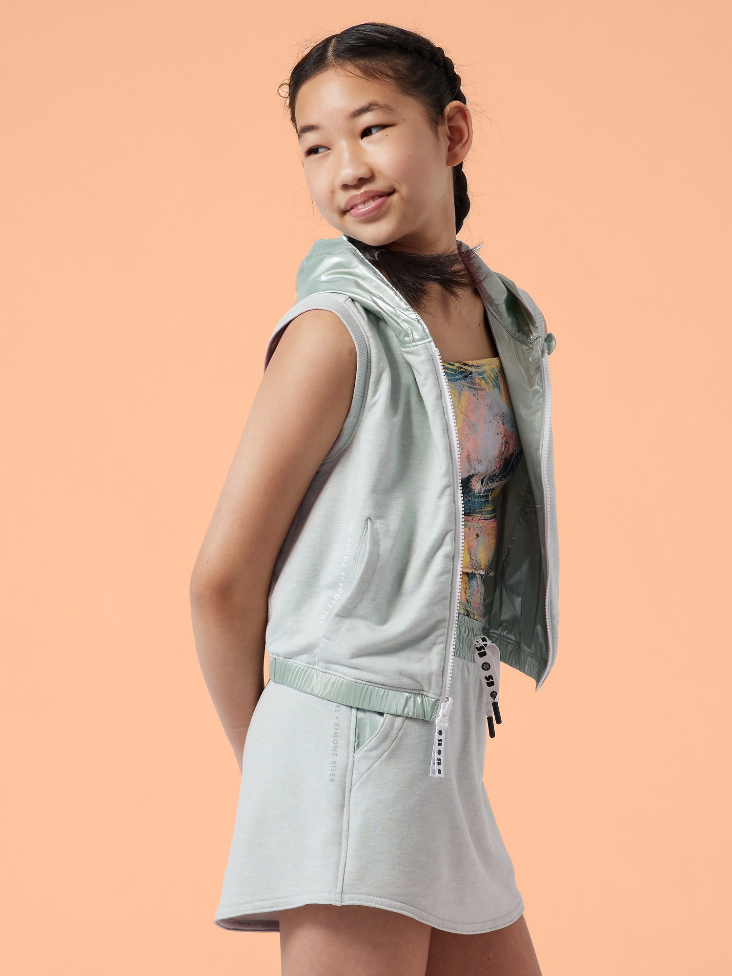 Athleta Girl SB Shine Reversible Vest