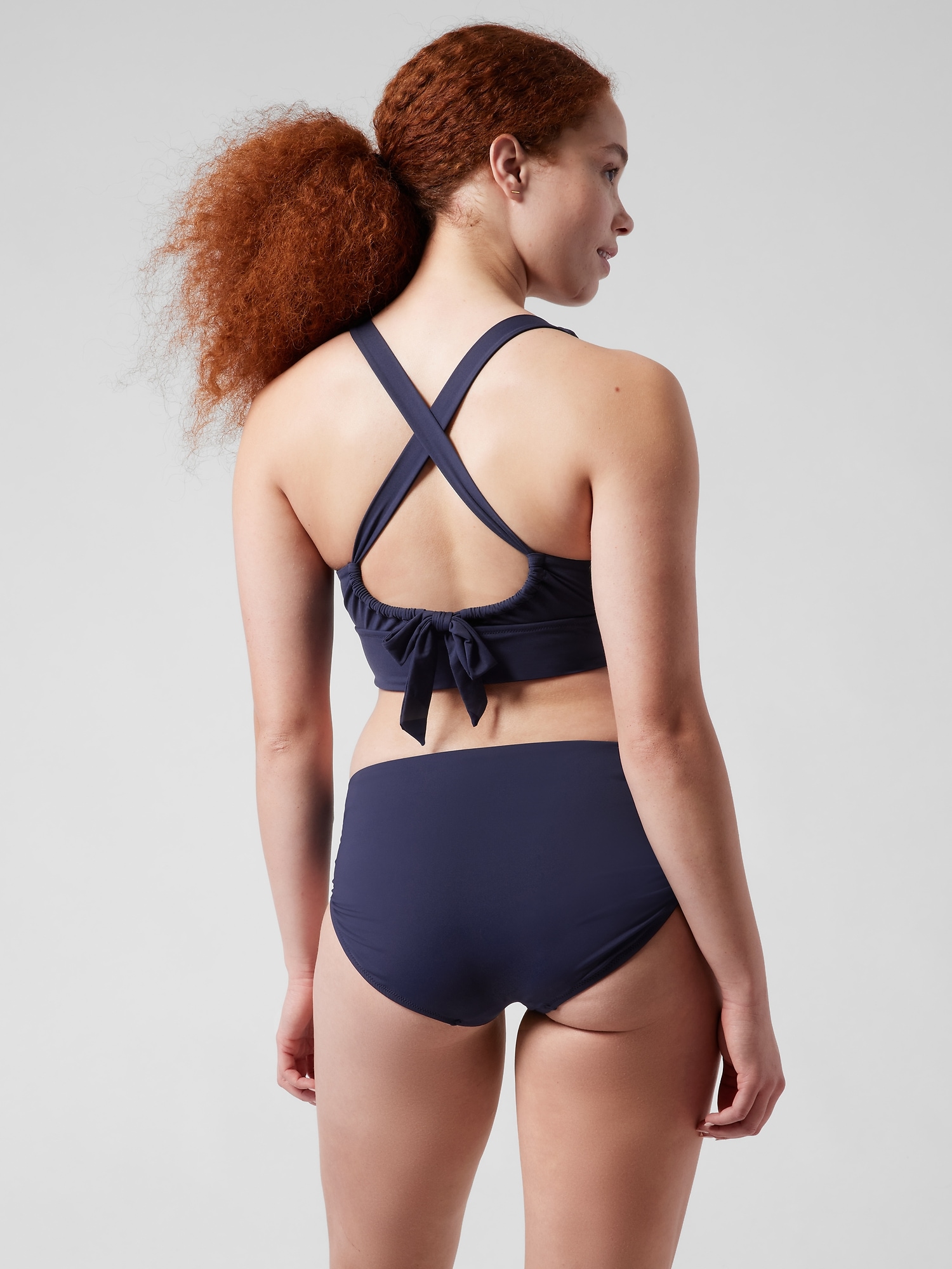 Longline Plunge Bikini Top A