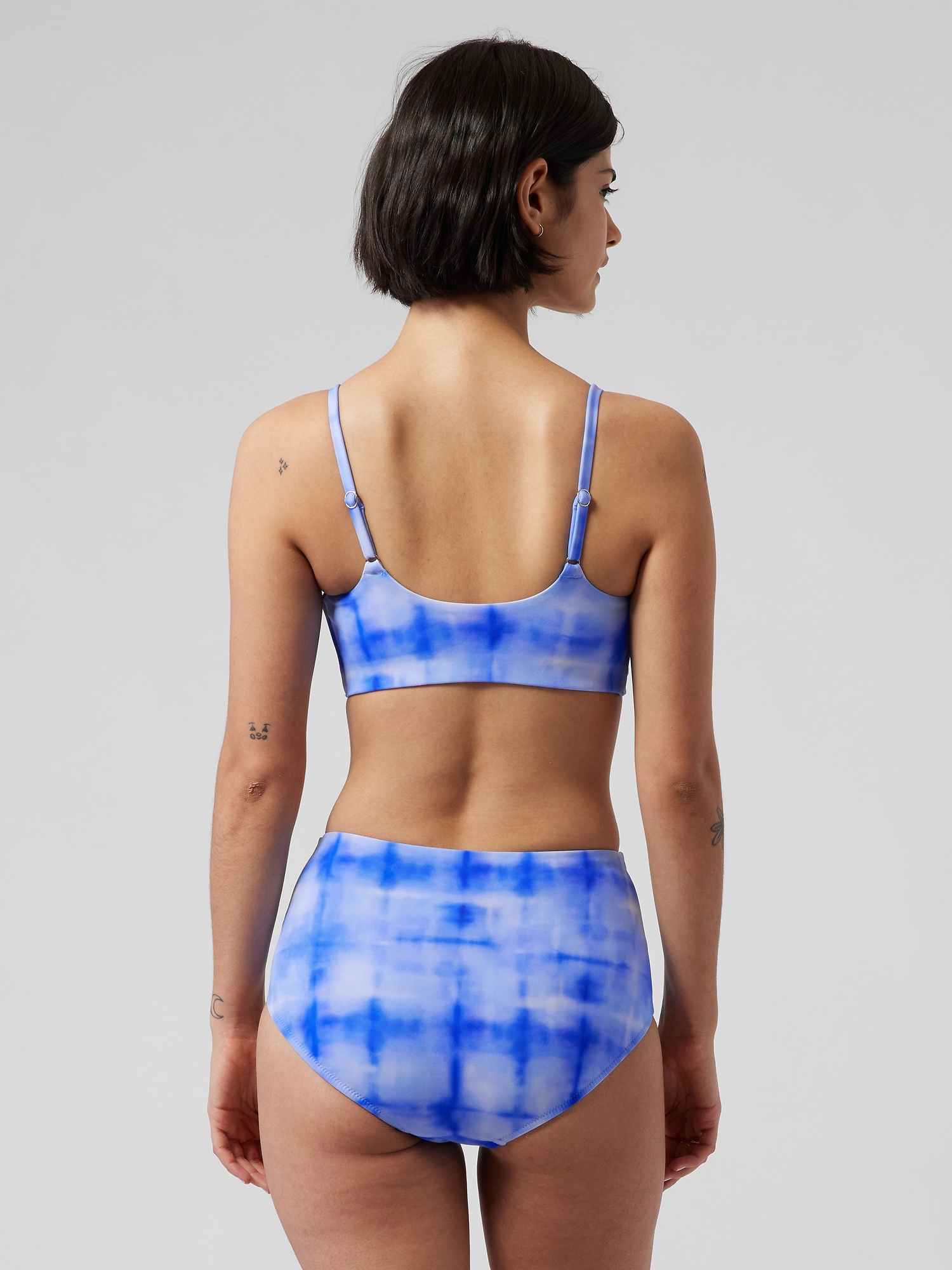 Scoop Printed Bikini Top D