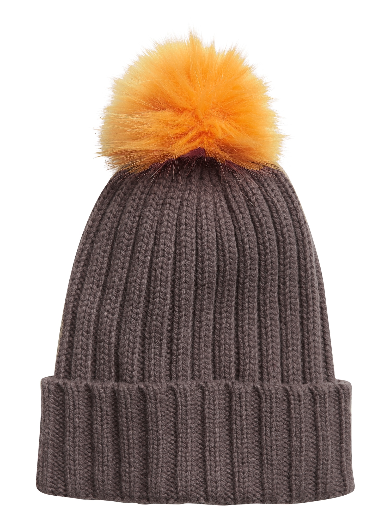 Ribbed Pom Beanie