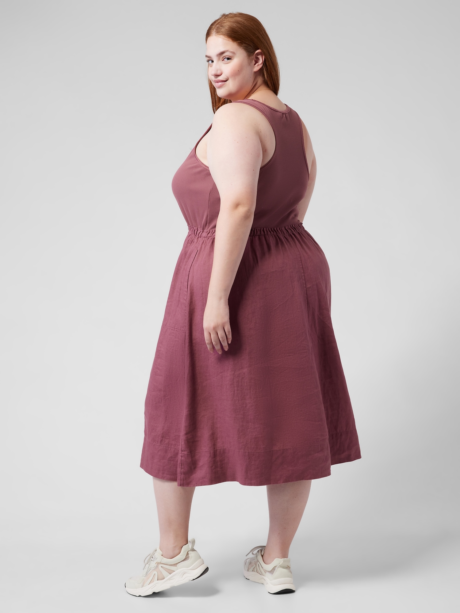 Baja Linen Midi Dress