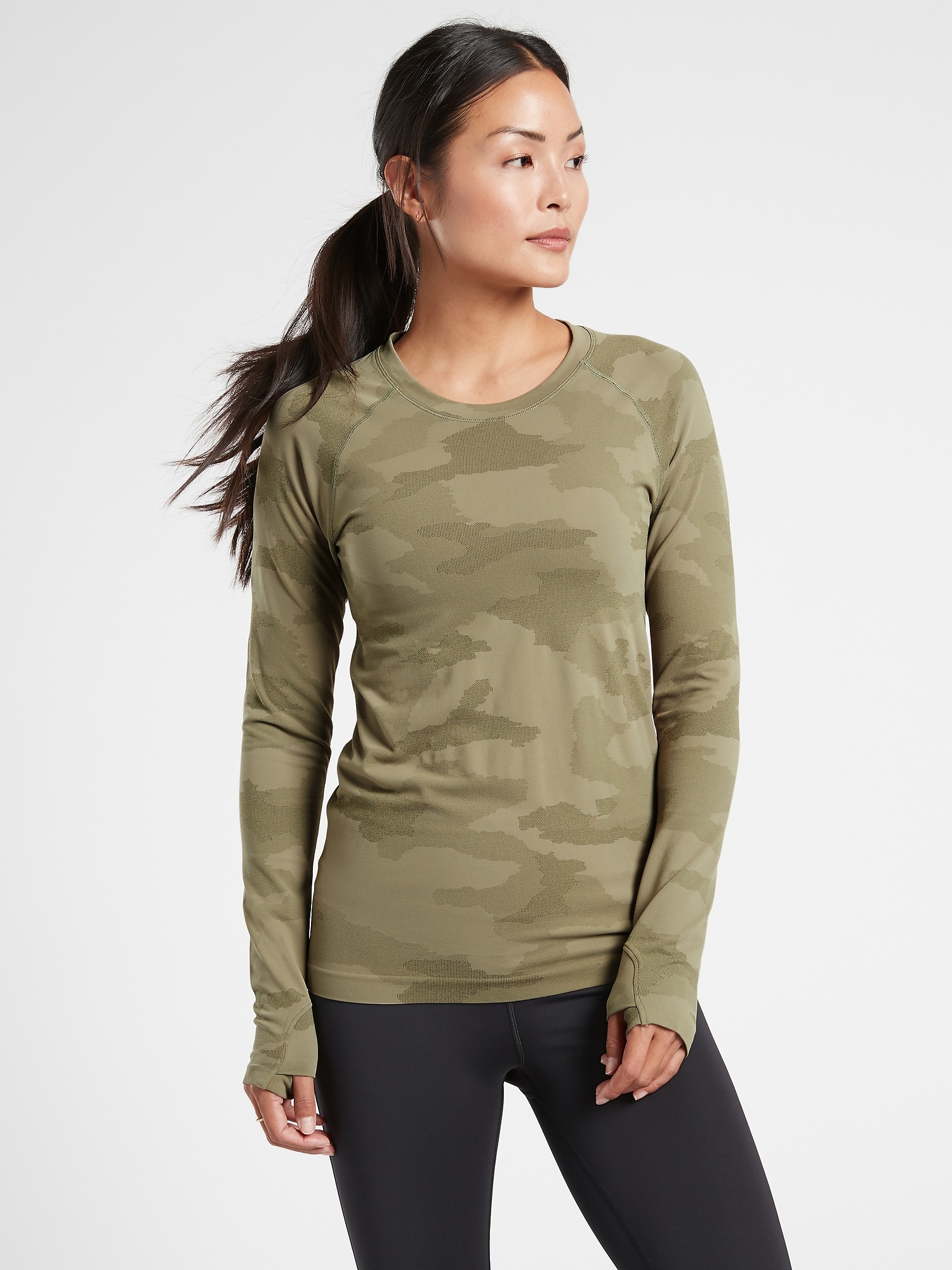 Momentum Seamless Camo Top