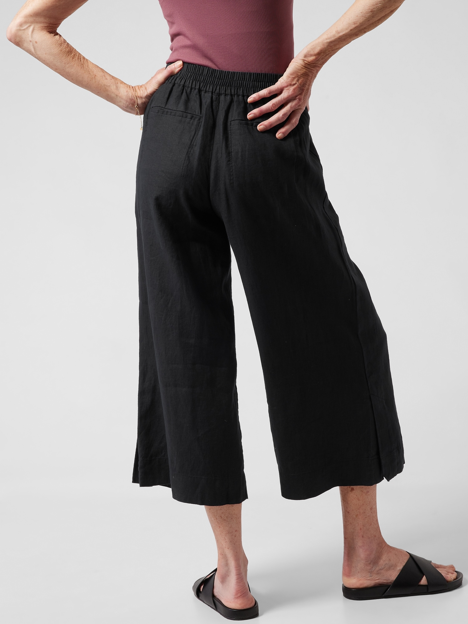 Playa Linen Wide Crop