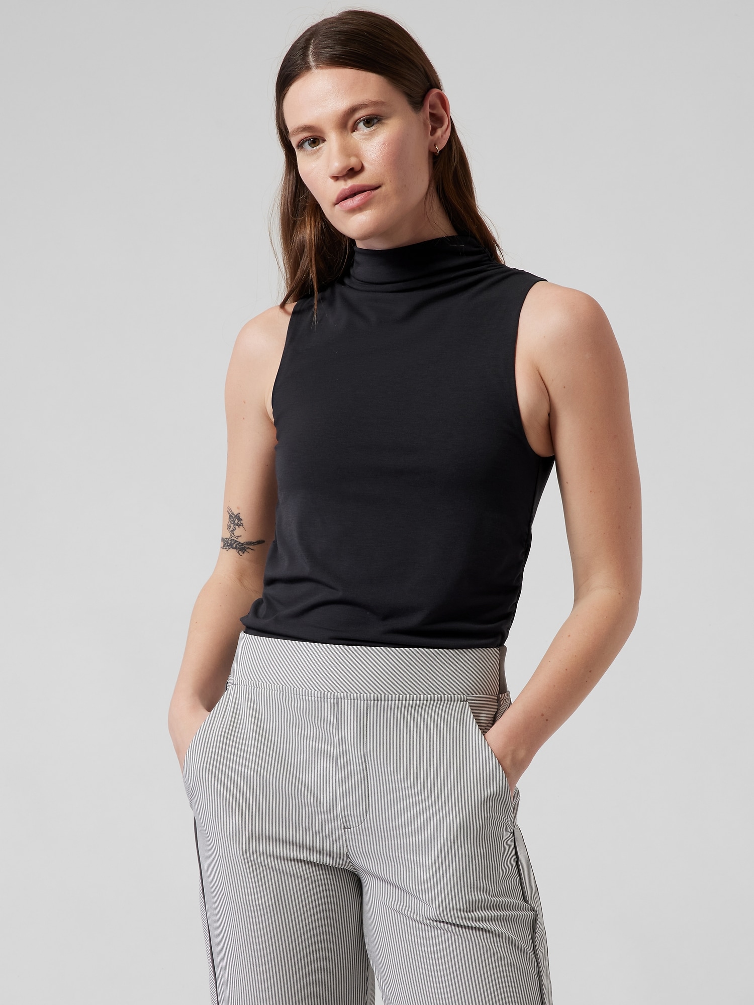 Essence Mock Neck Support Tank