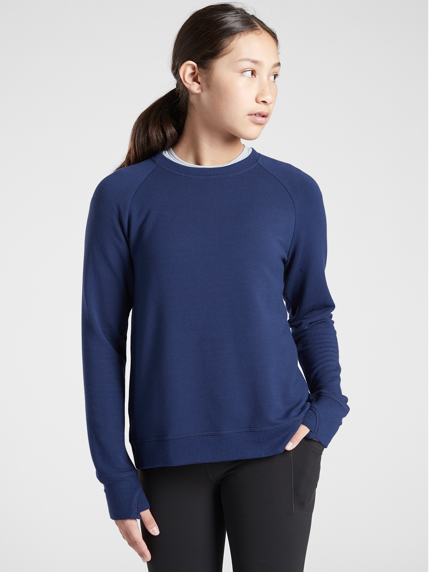 Athleta Girl Cozy Cross Your Fingers Sweatshirt