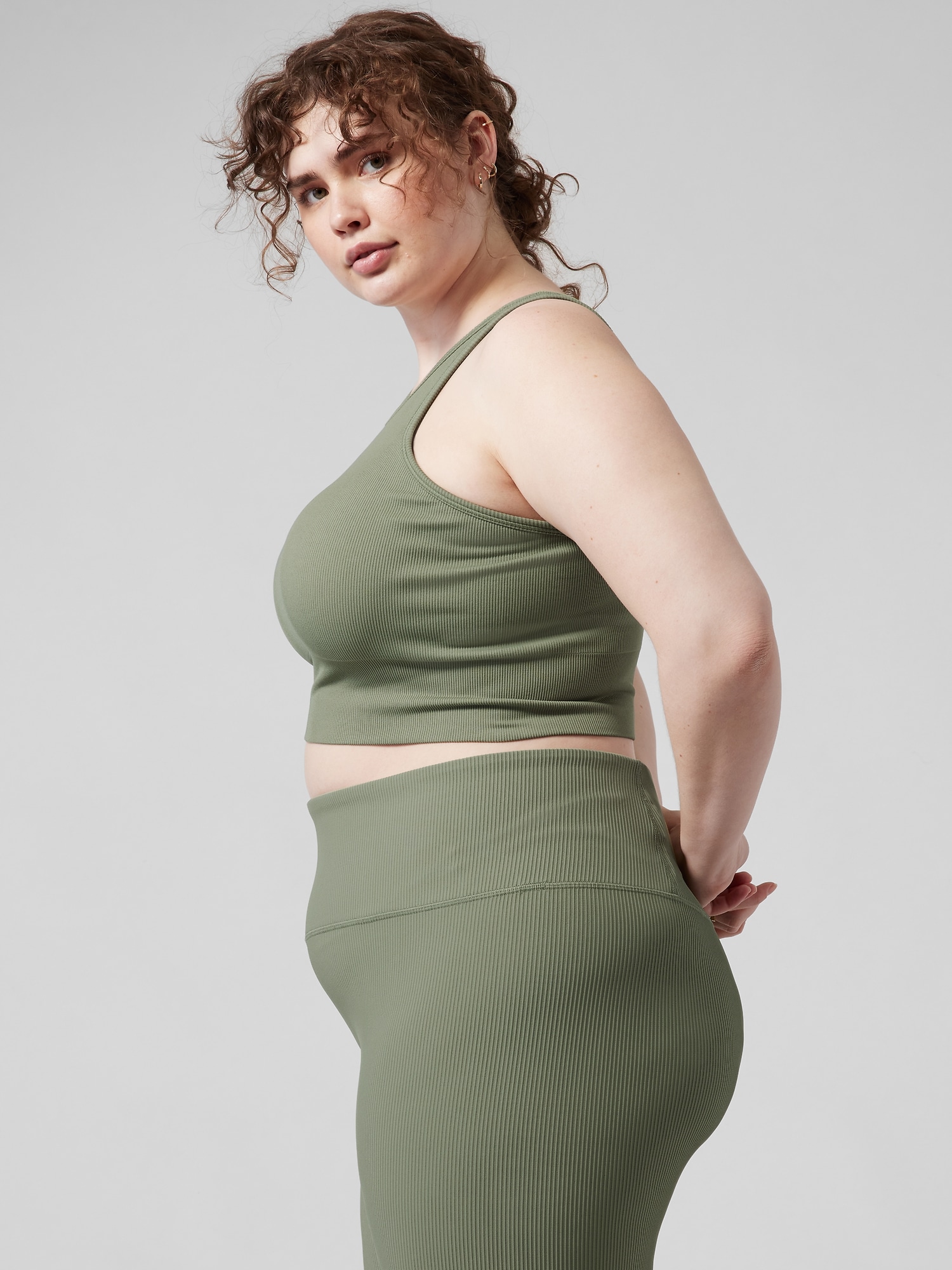 Aurora Seamless High Neck Crop Tank