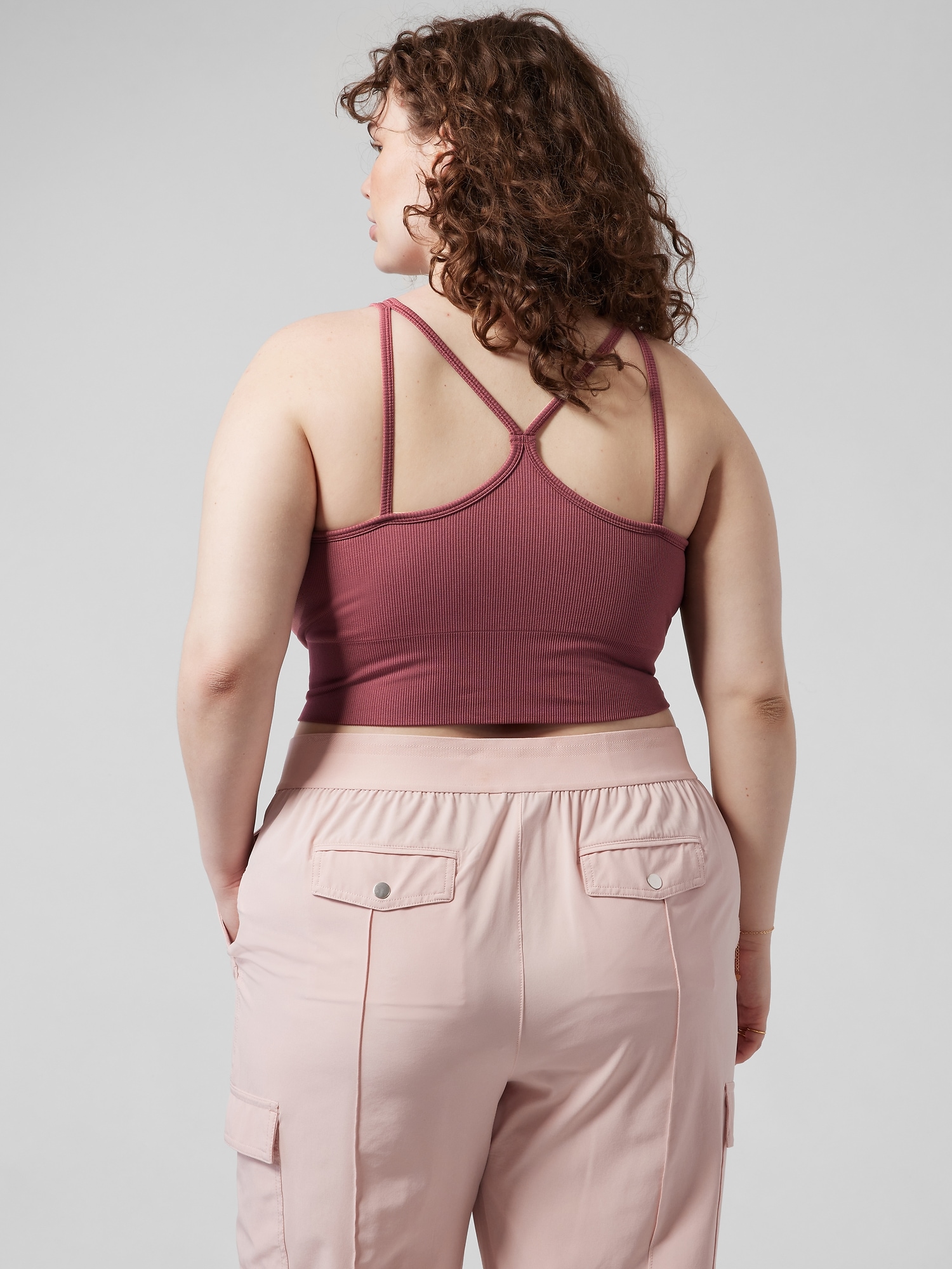 Aurora Seamless High Neck Crop Tank