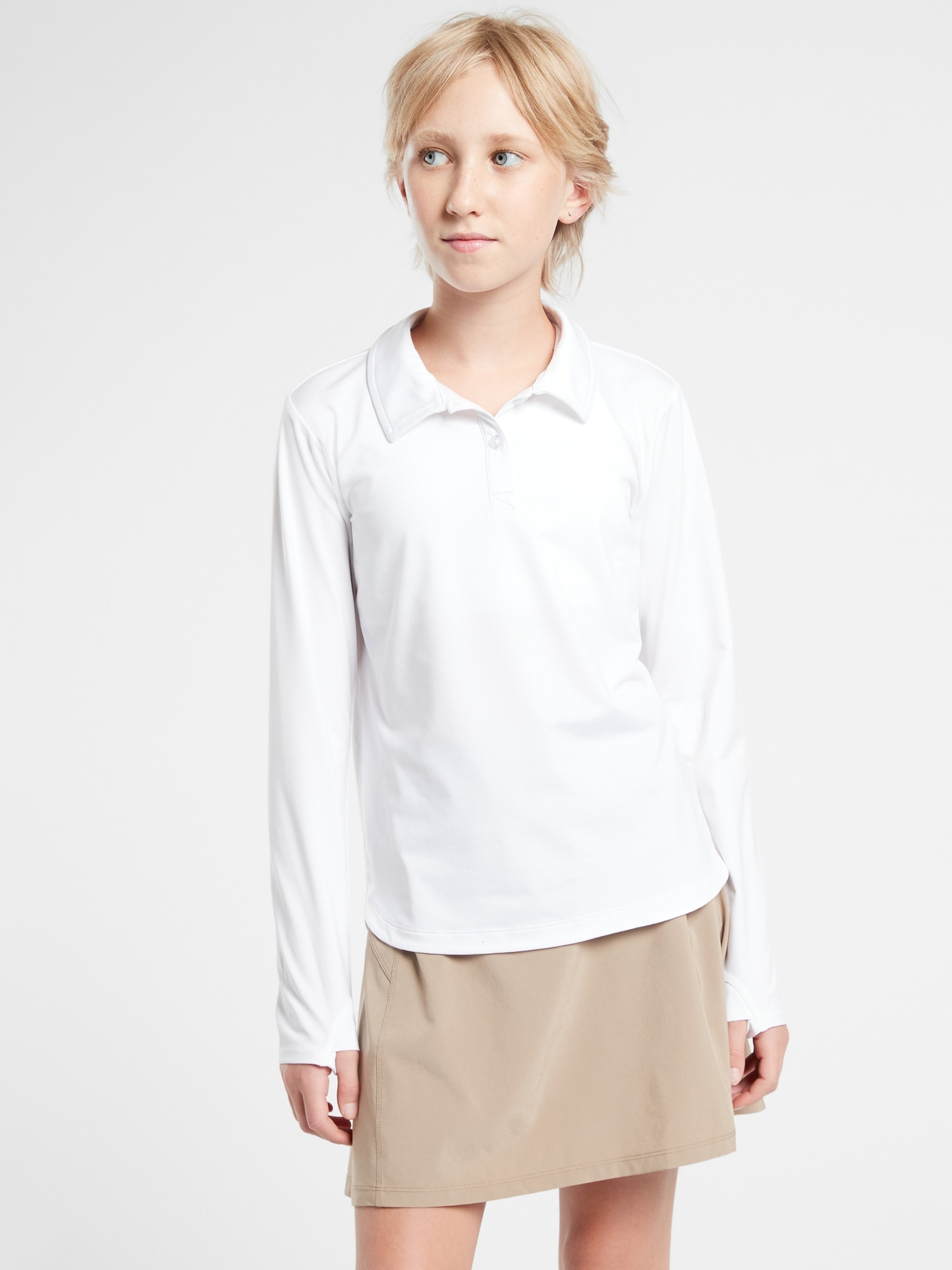 Athleta Girl School Day Longsleeve Polo