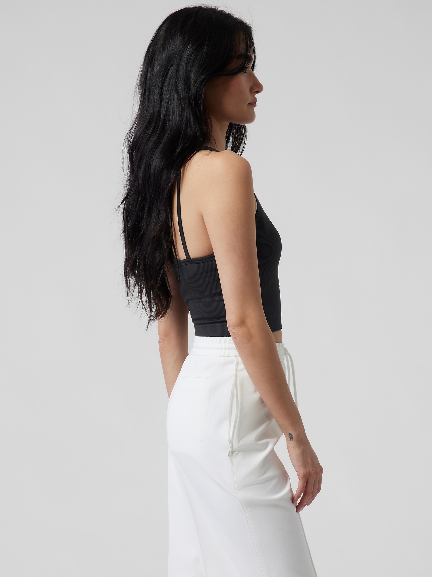 Aurora Seamless High Neck Crop Tank