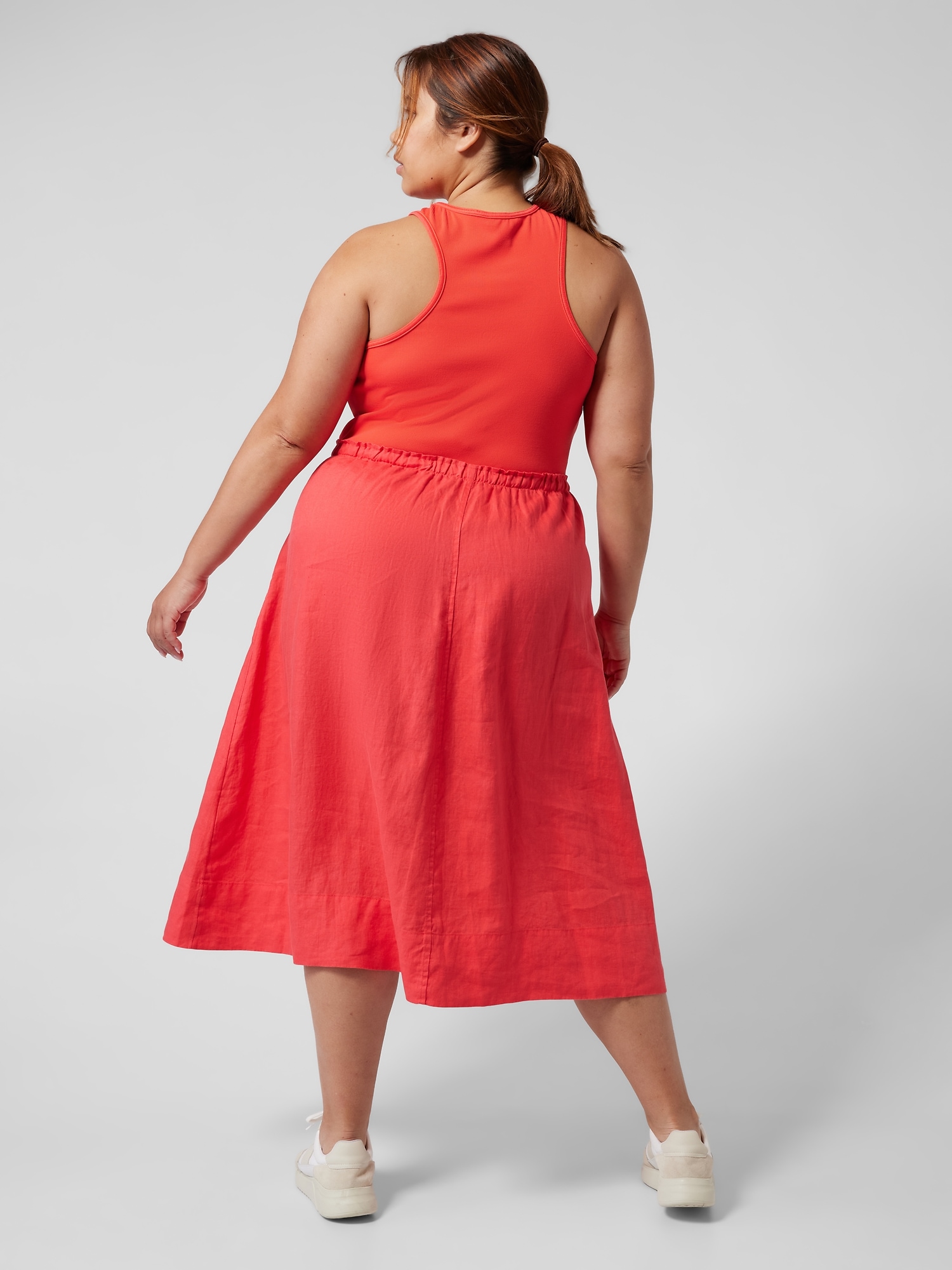 Baja Linen Midi Dress