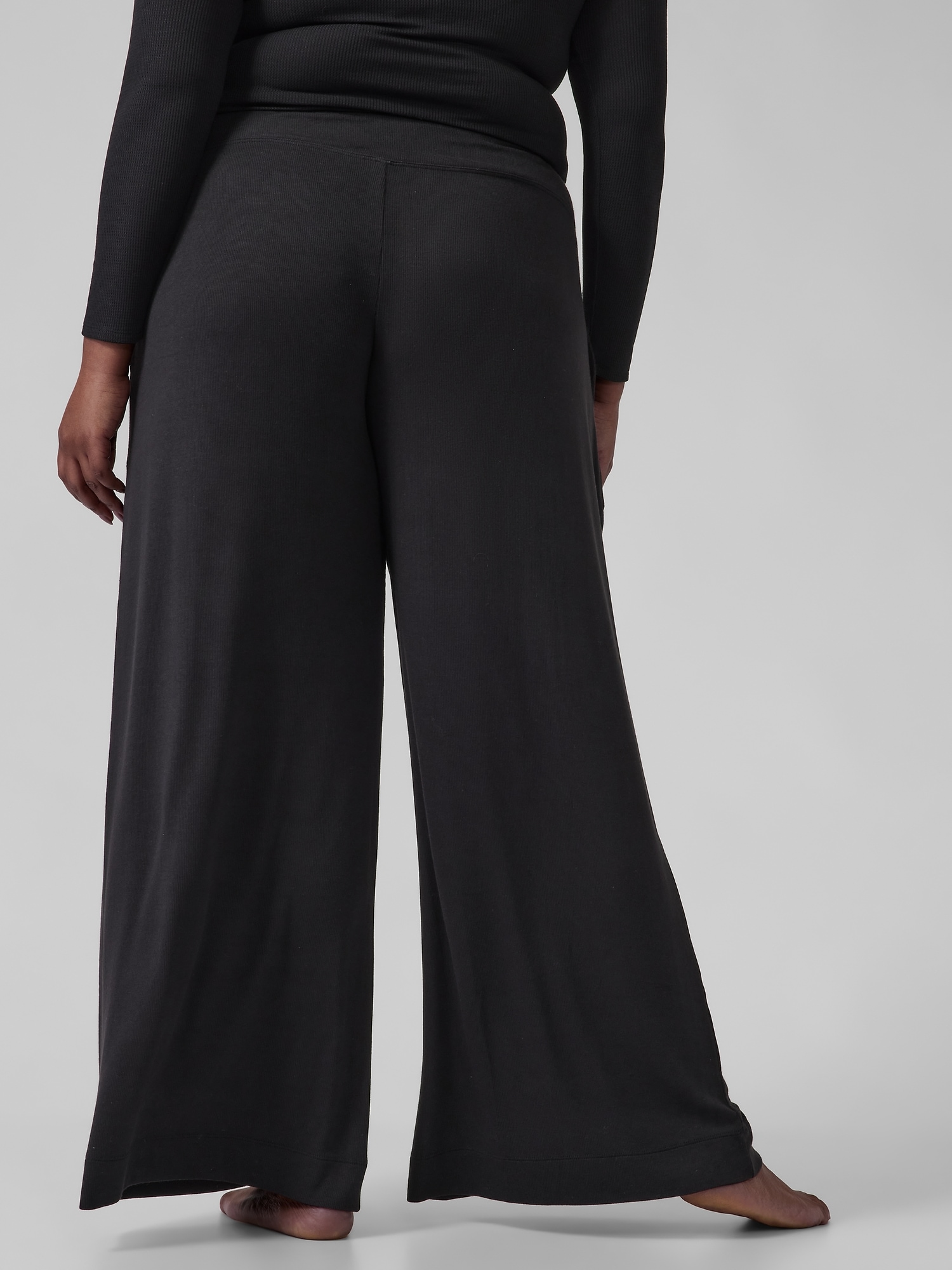 Well Rested Rib Sleep Wide Leg Pant
