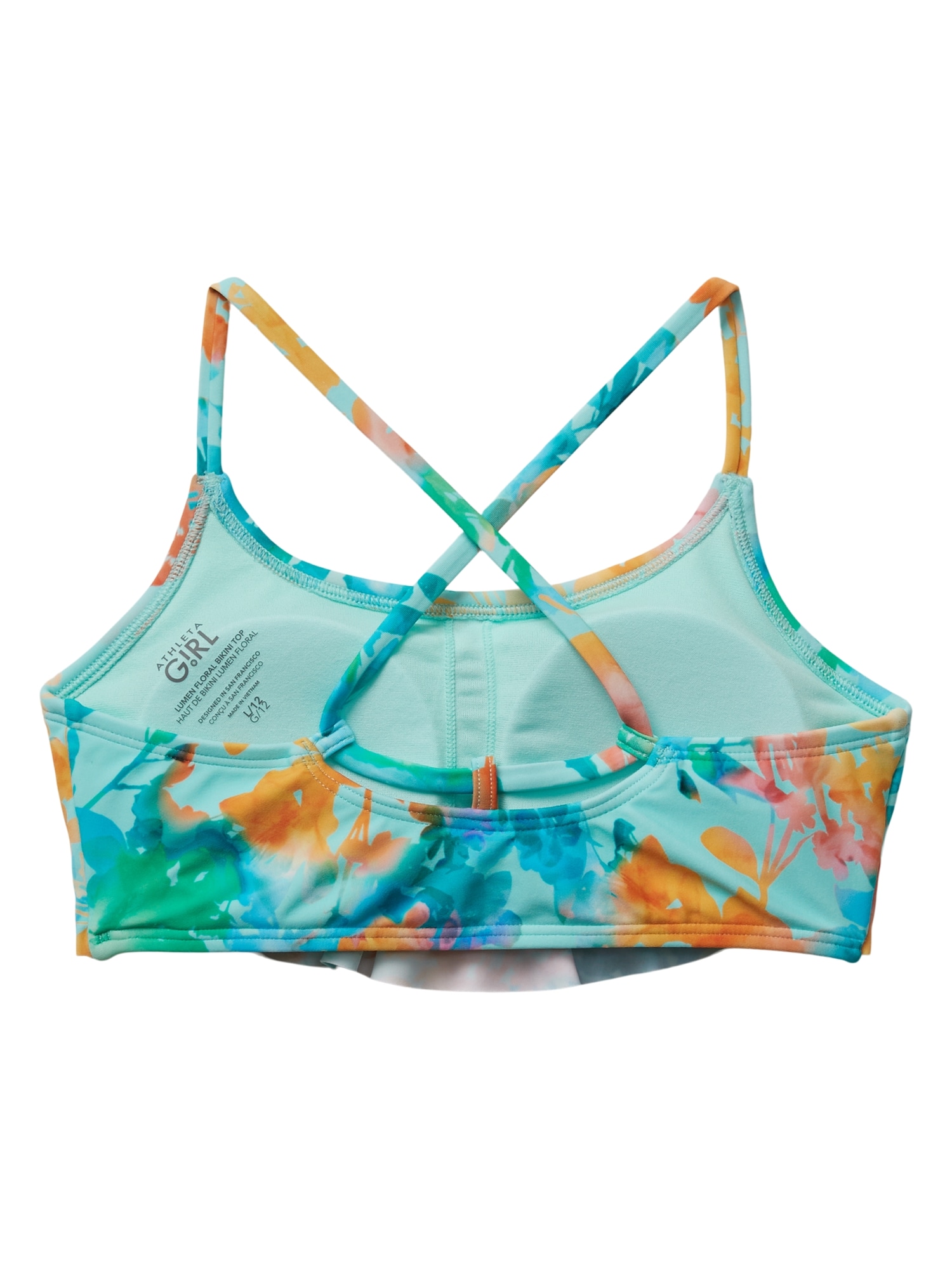 Athleta Girl Lumen Floral Bikini Top