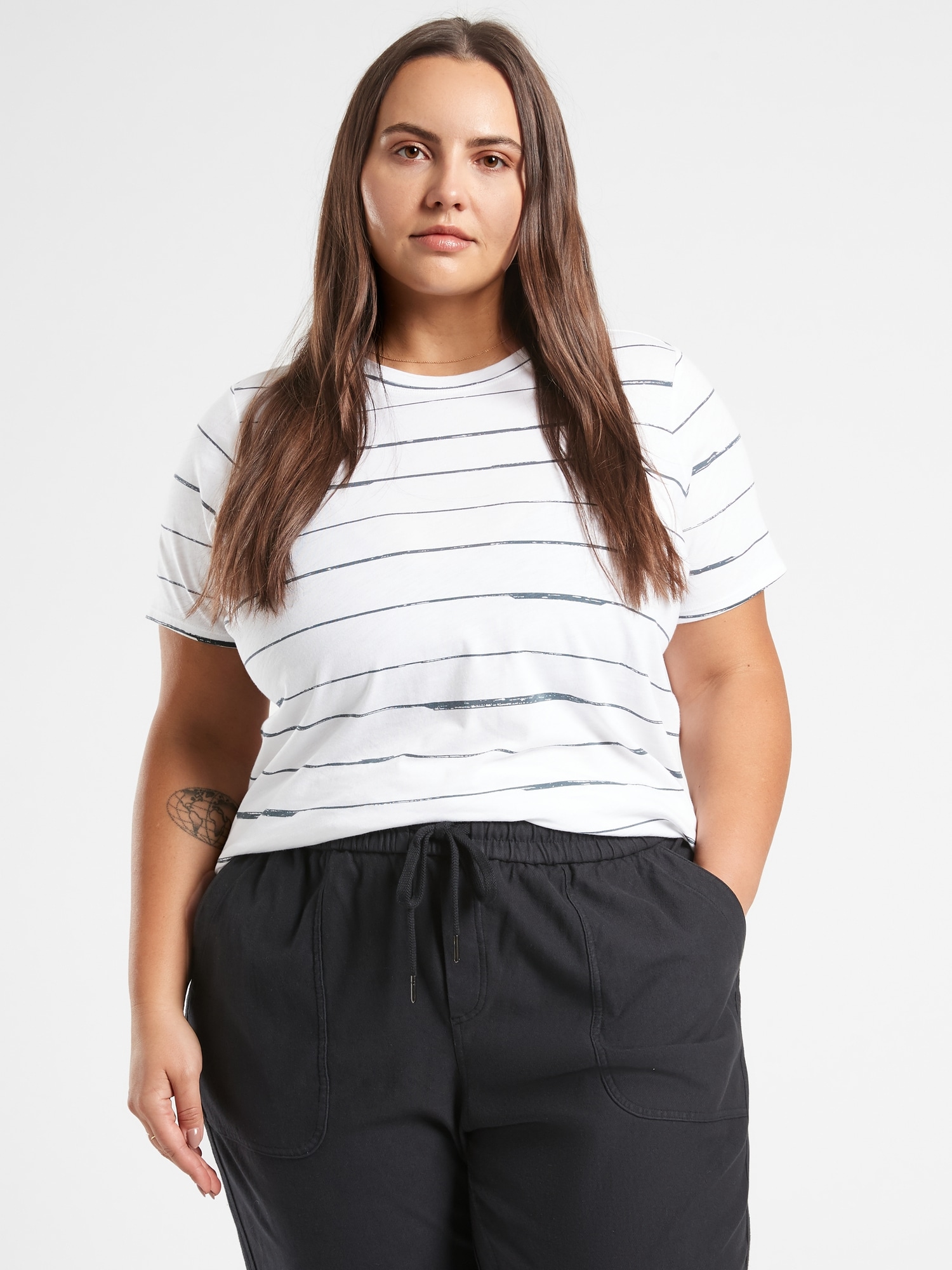 Organic Daily Striped Tee