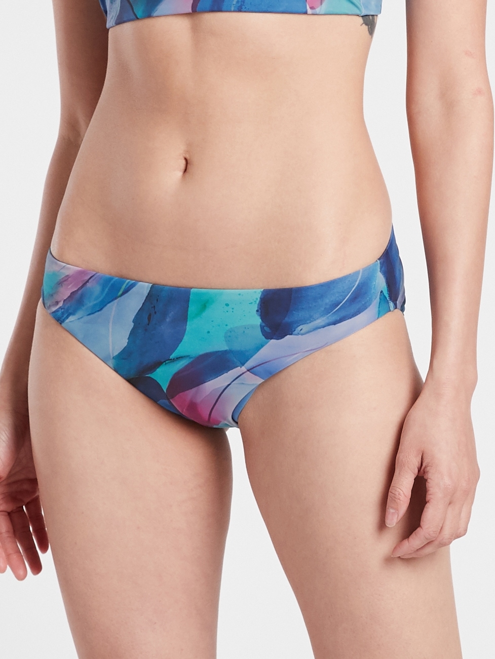 Clean Medium Printed Bikini Bottom