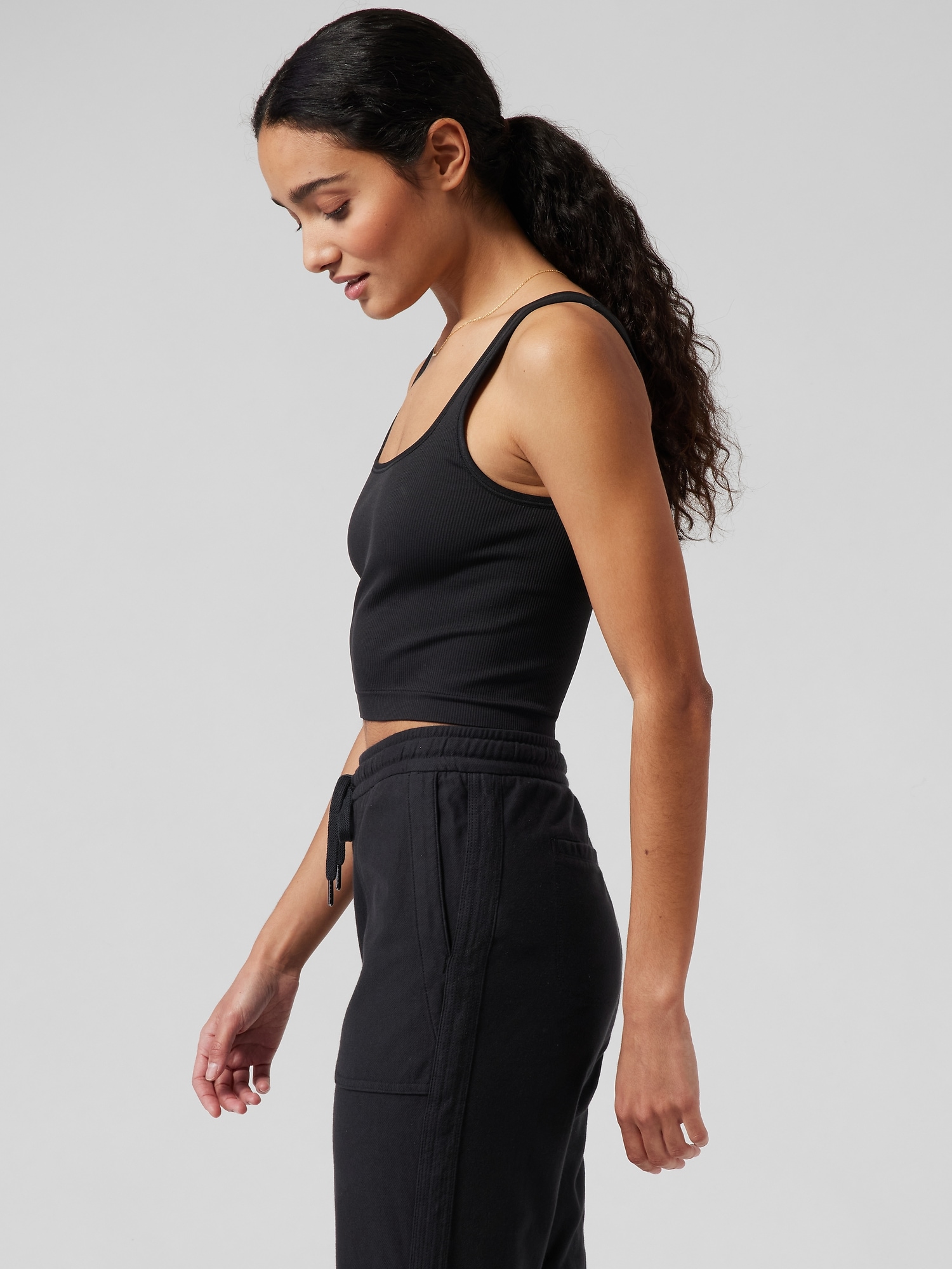 Aurora Seamless Scoop Crop Tank