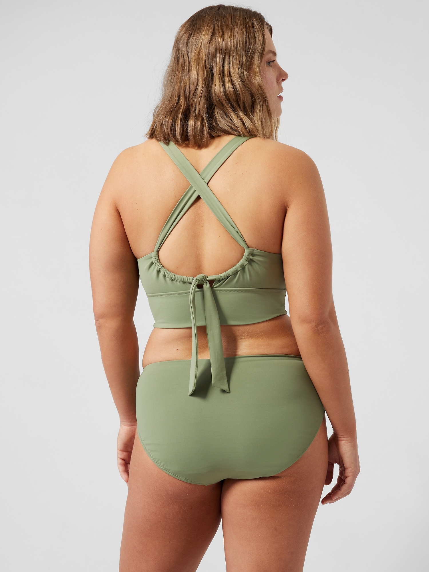 Longline Plunge Bikini Top D