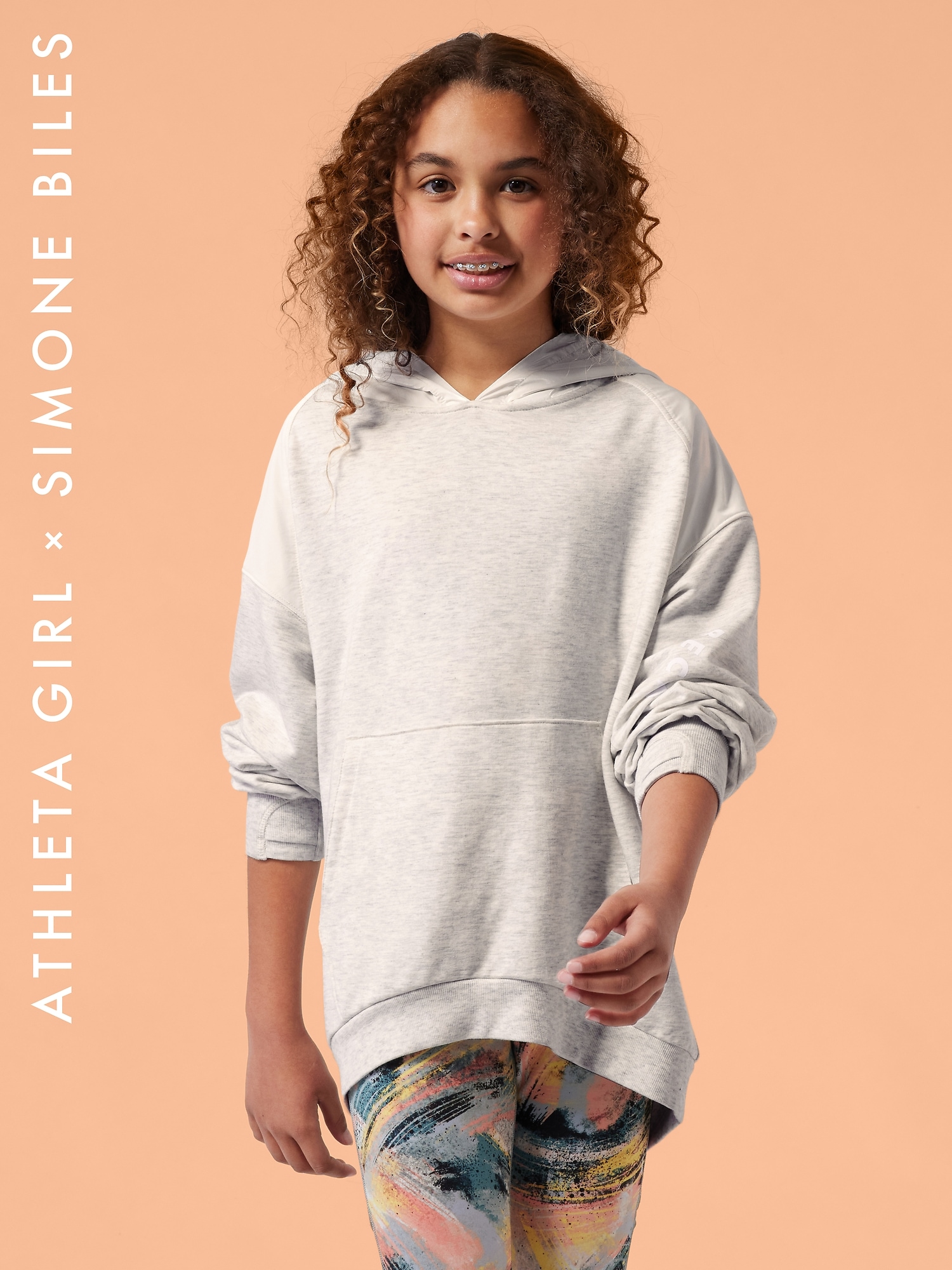 Athleta Girl SB Oversized Warm Up Sweatshirt