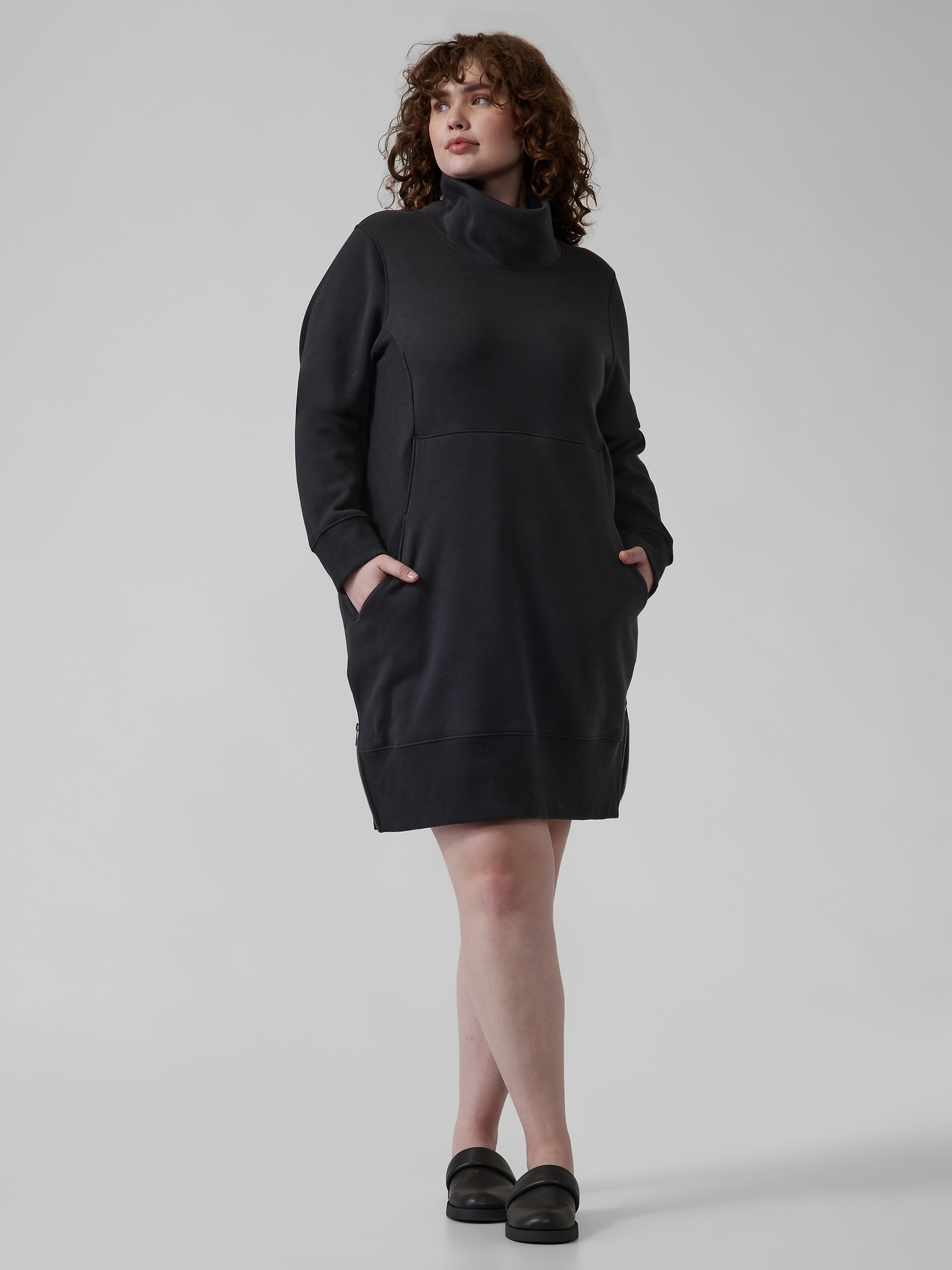 Cozy Karma Funnel Neck Dress