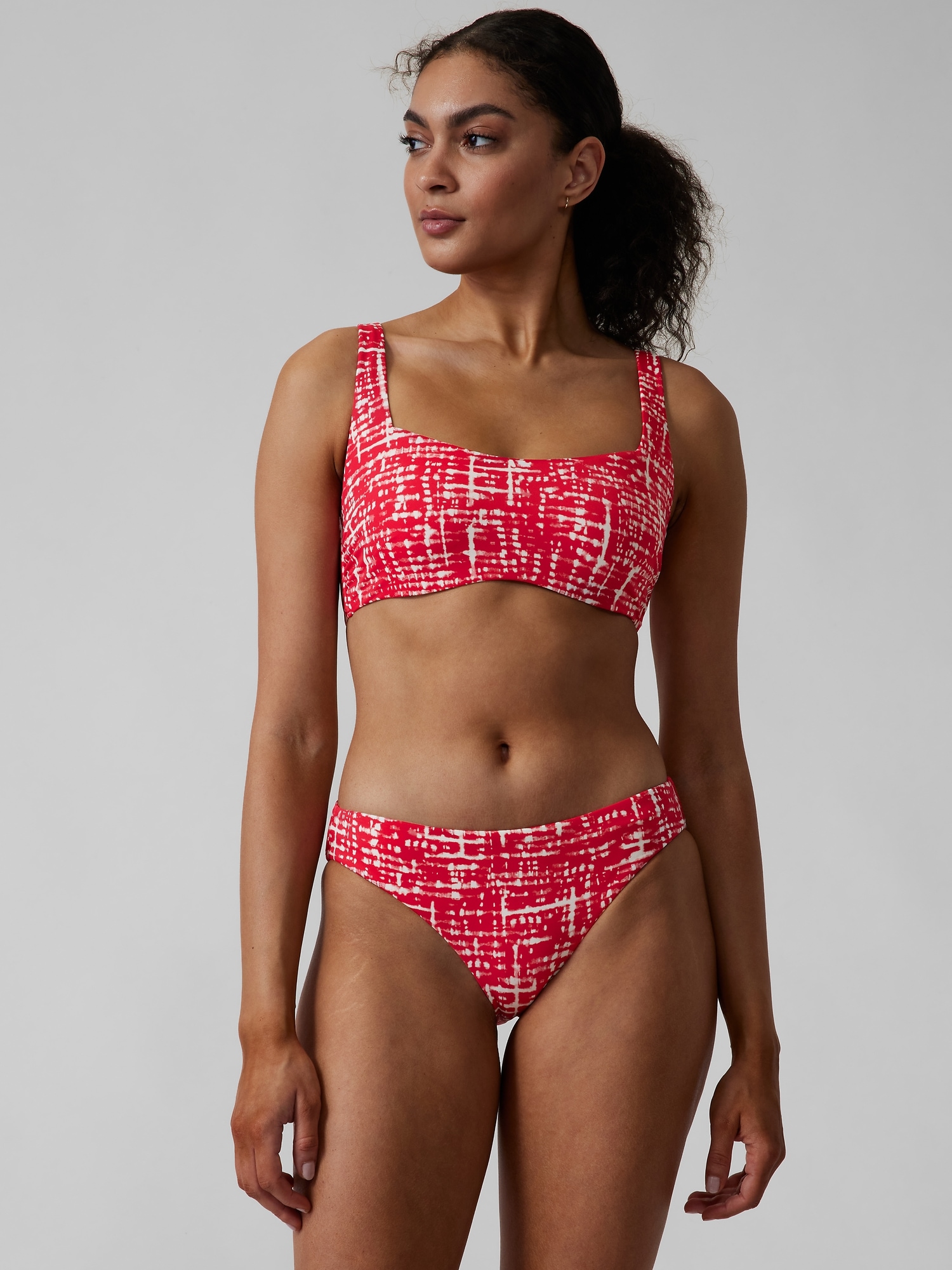 Square Neck Bra Cup Bikini Top