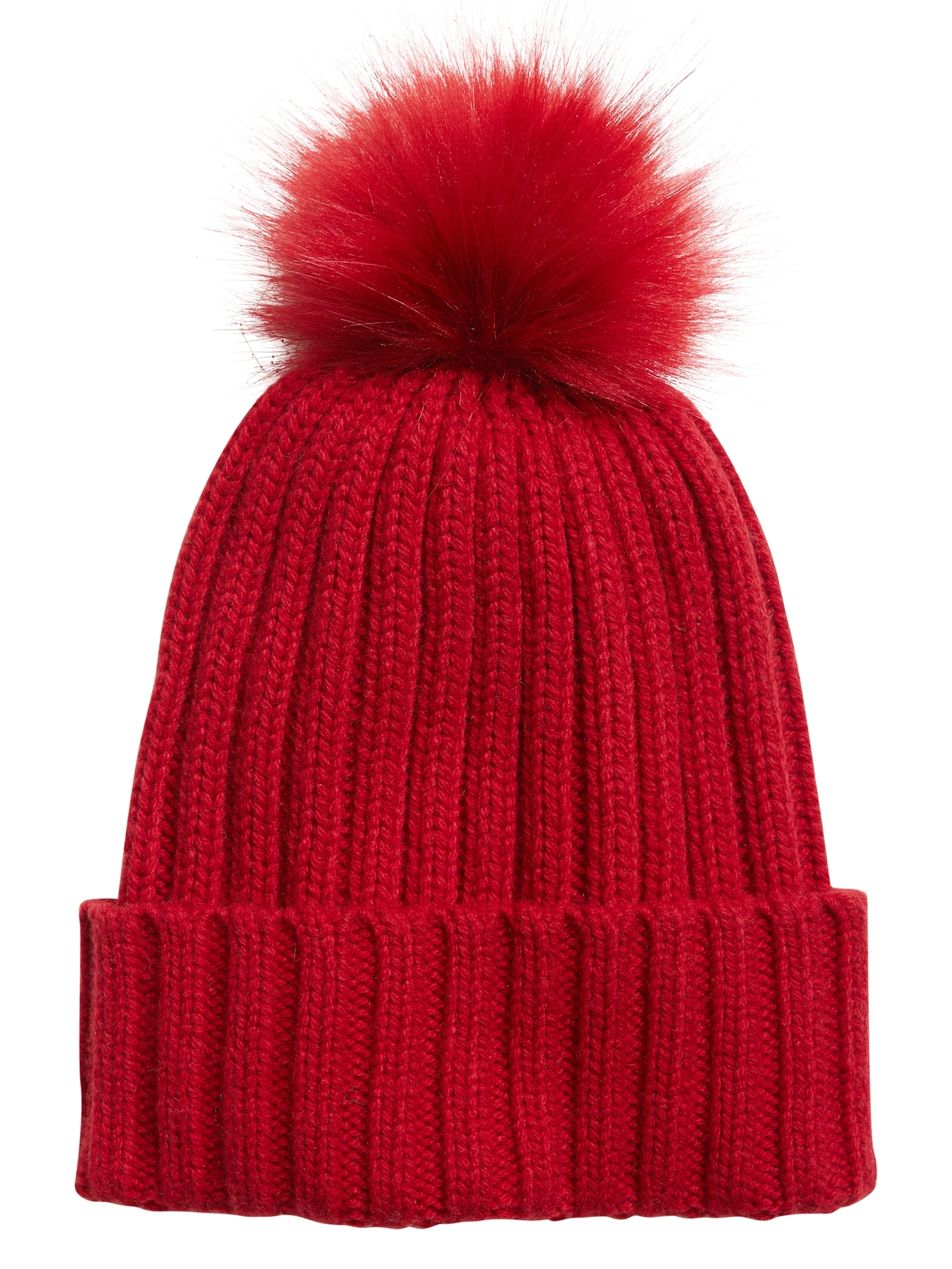 Ribbed Pom Beanie