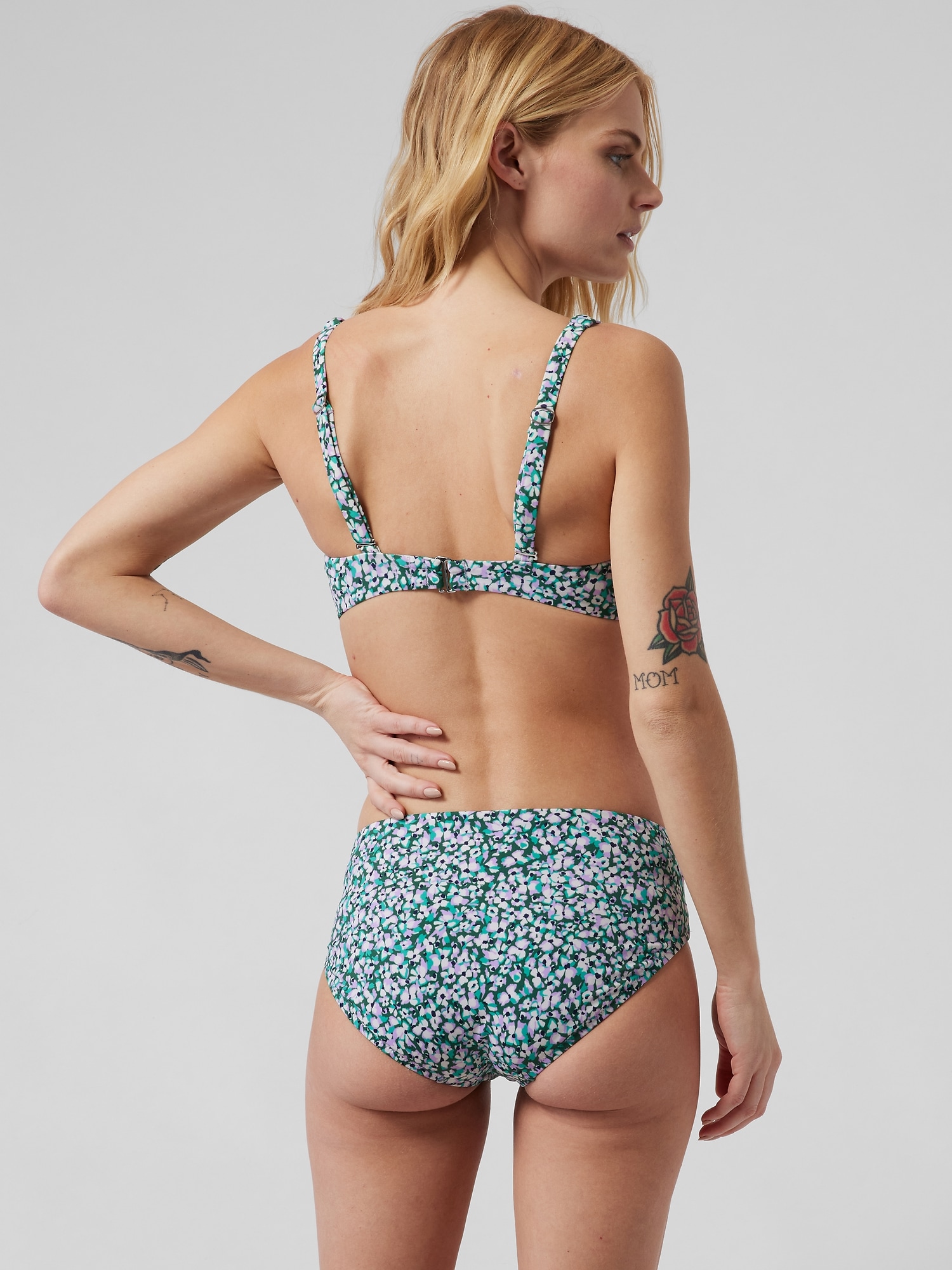 Square Neck Bra Cup Bikini Top