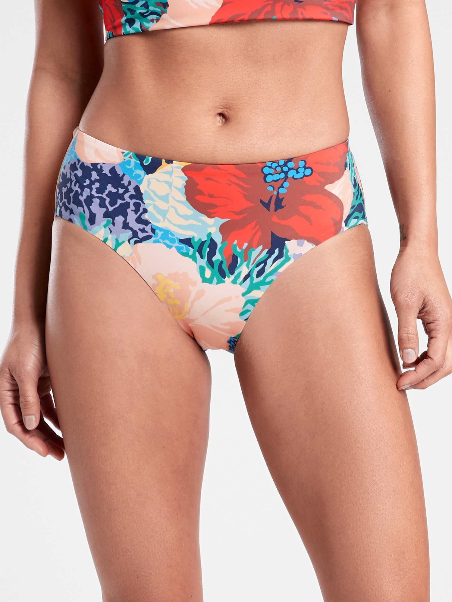 Clean Full Printed Bikini Bottom