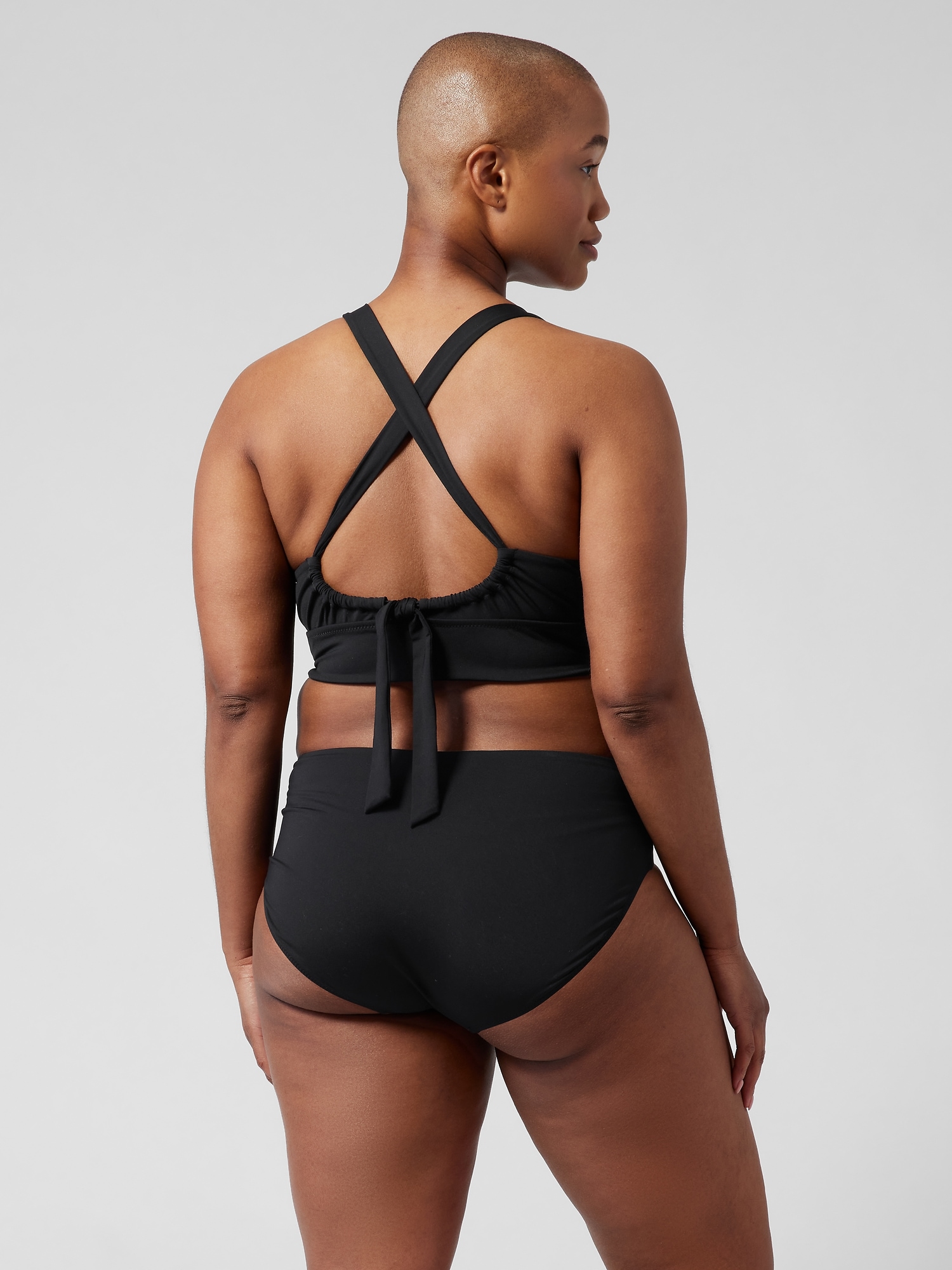 Longline Plunge Bikini Top A