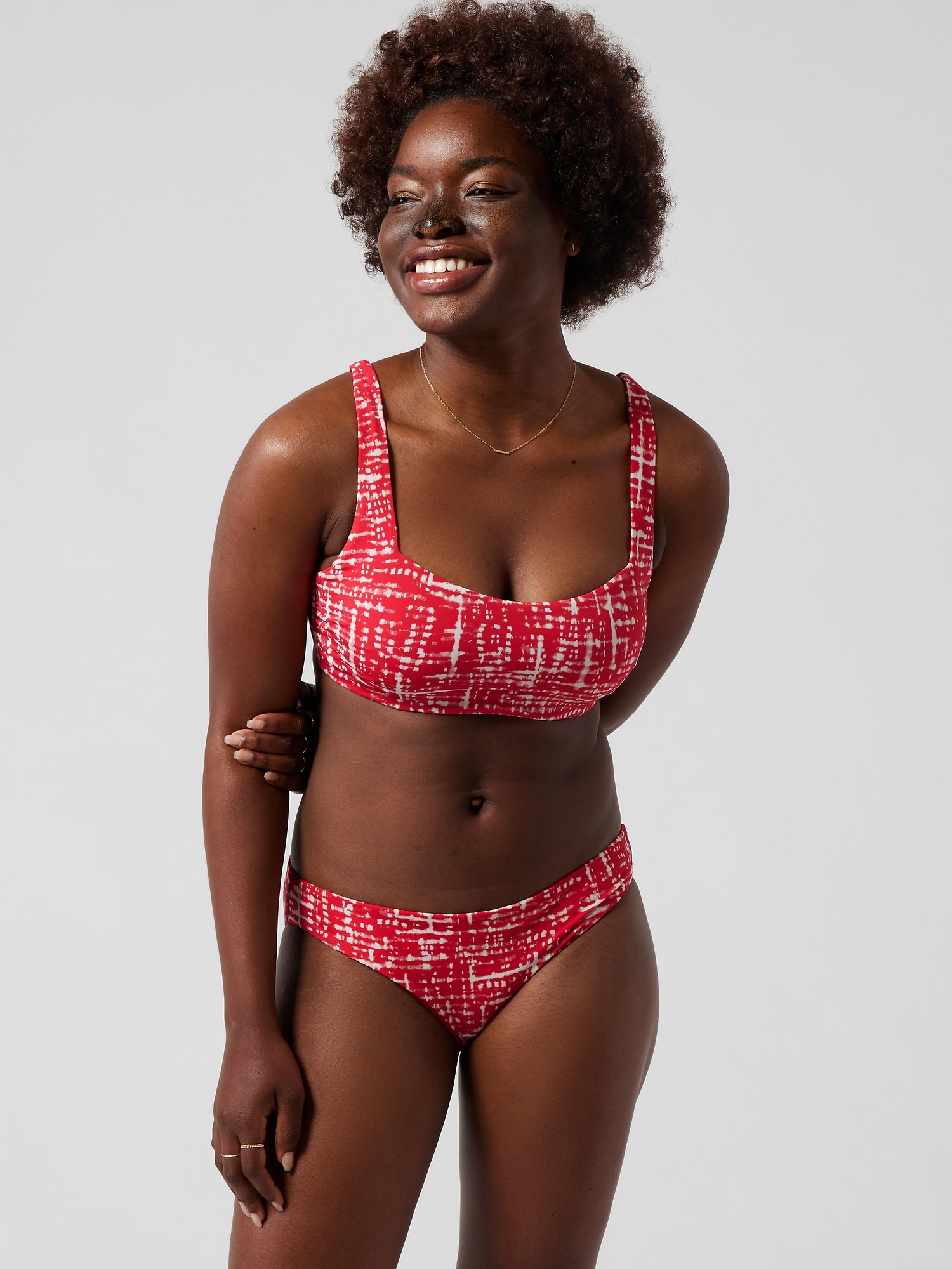 Square Neck Bra Cup Bikini Top