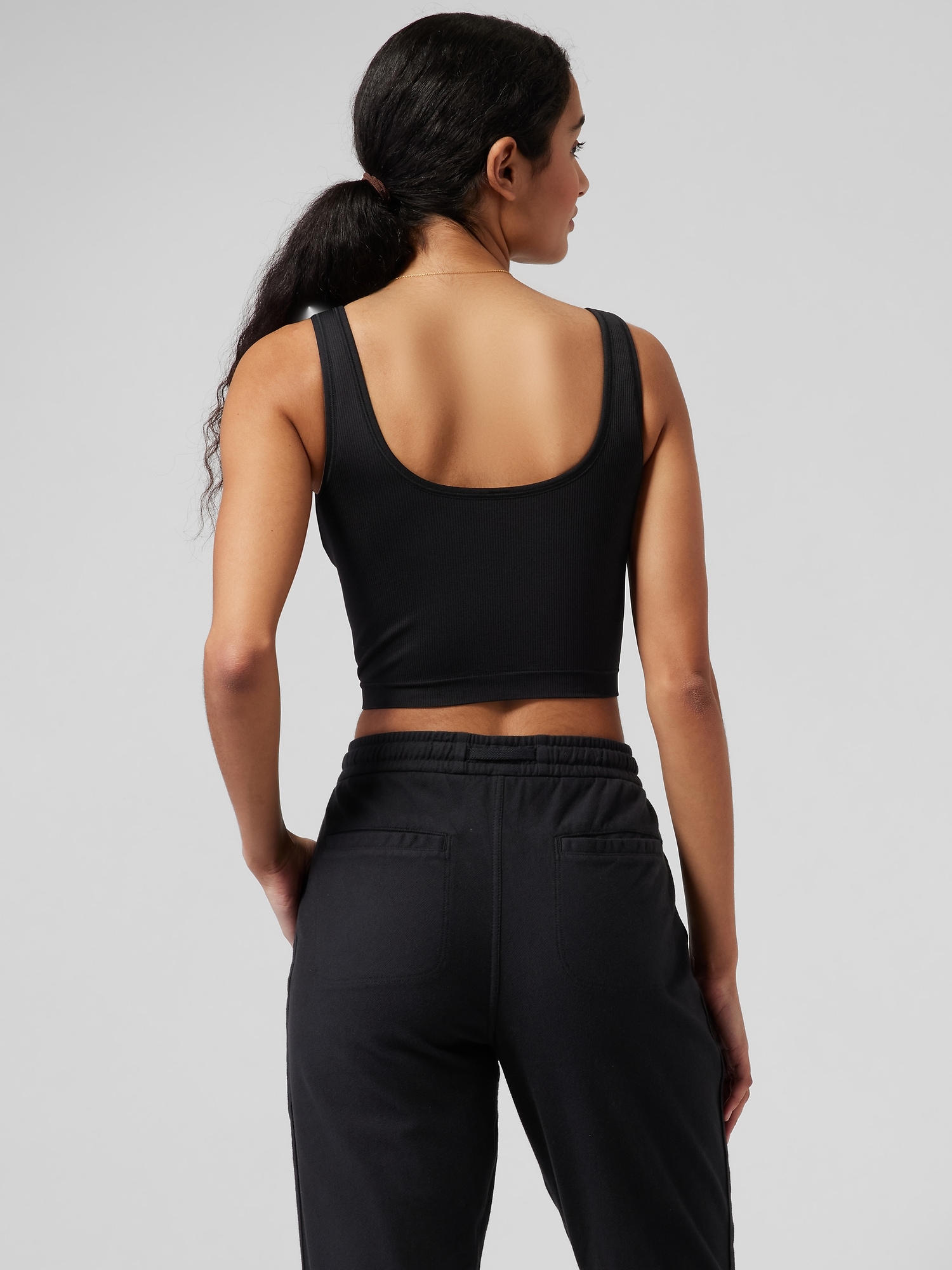 Aurora Seamless Scoop Crop Tank