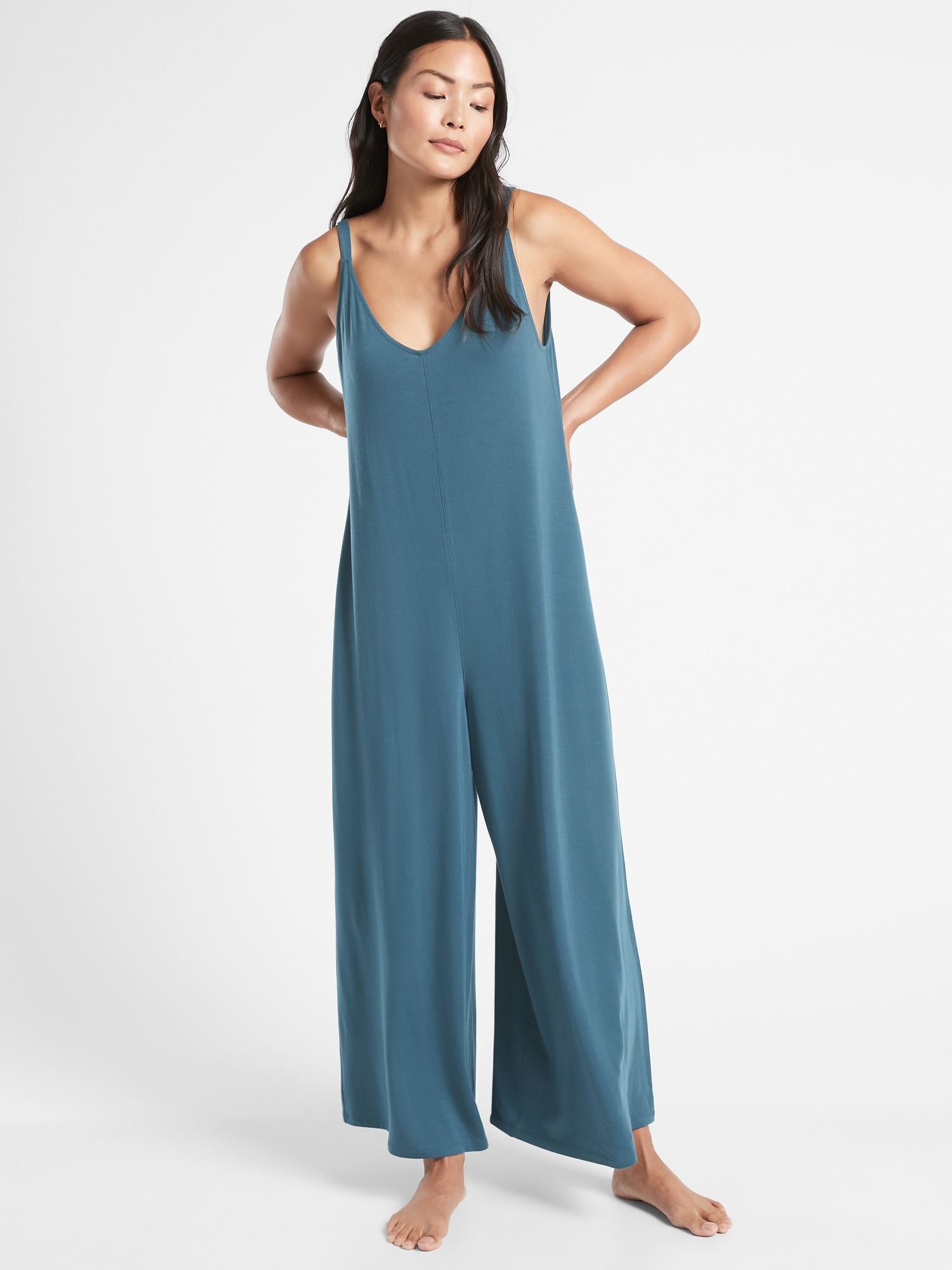 Nighttime Bliss Sleep V Neck Romper