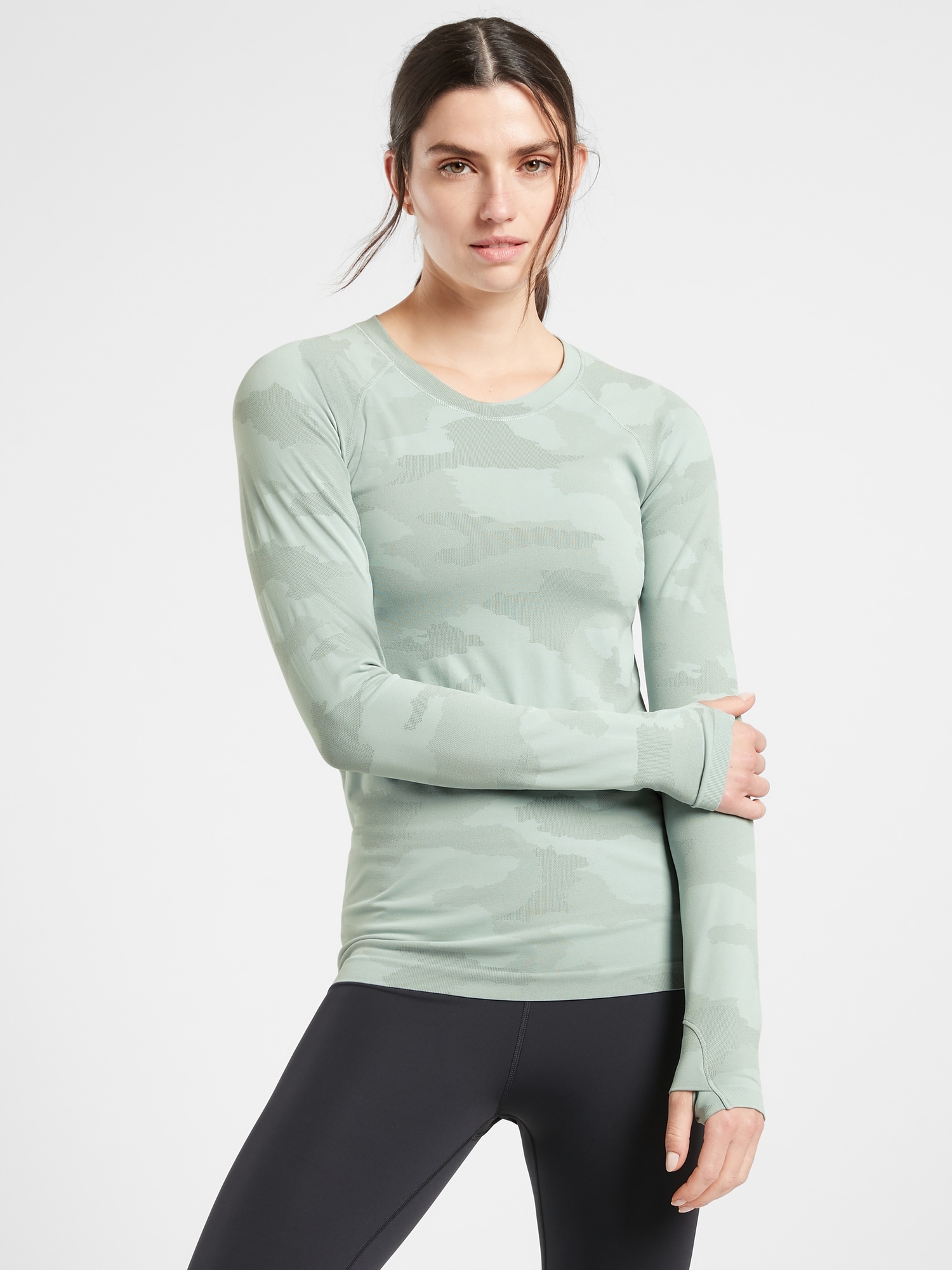 Momentum Seamless Camo Top