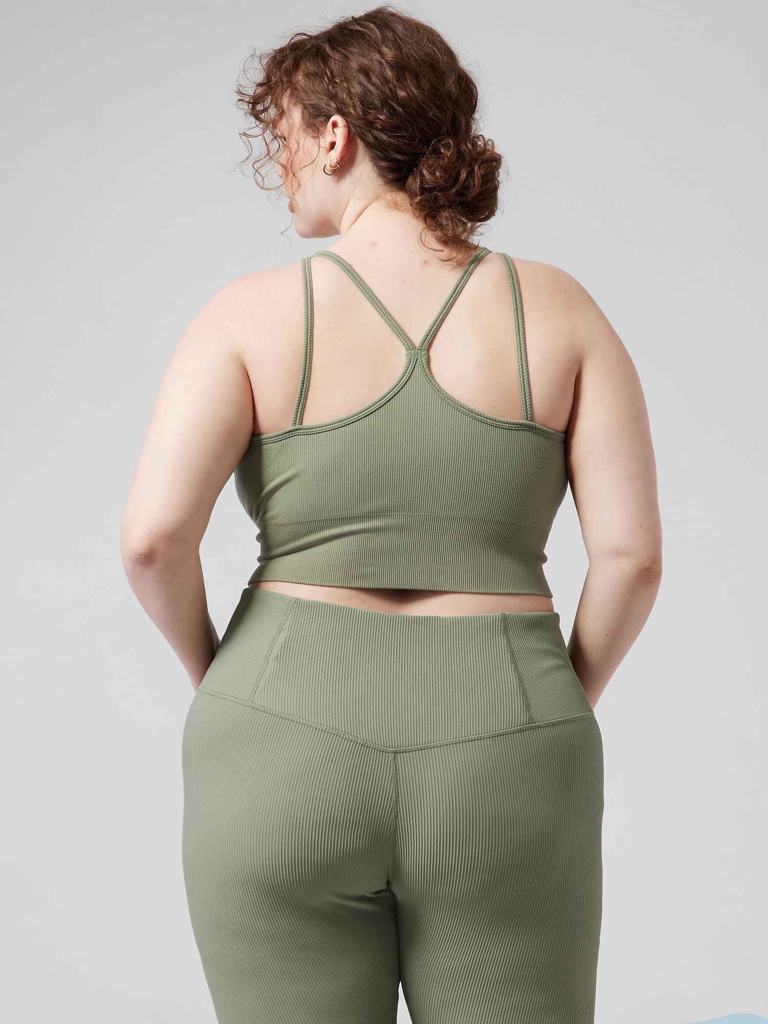 Aurora Seamless High Neck Crop Tank