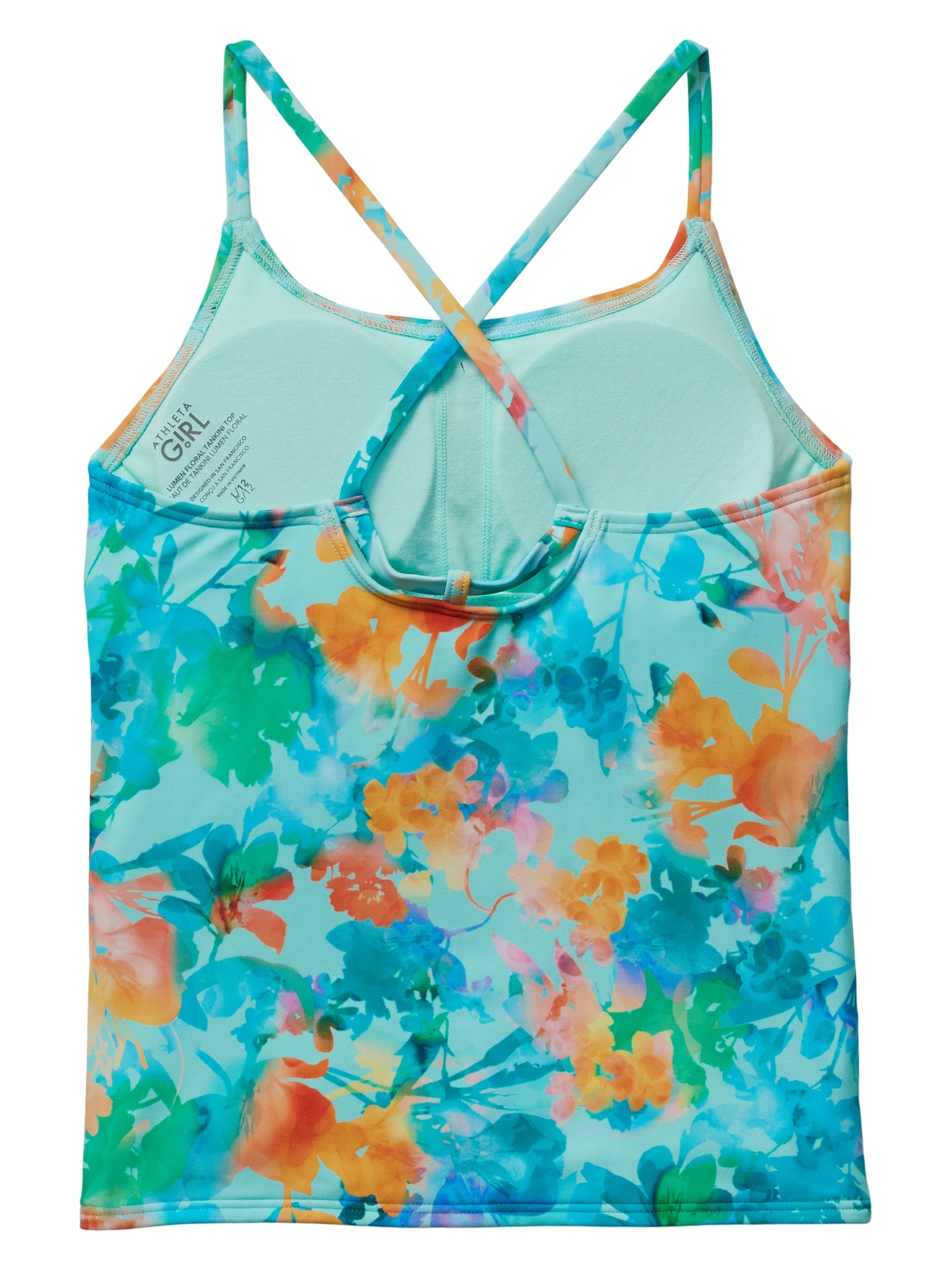 Athleta Girl Lumen Floral Tankini Top