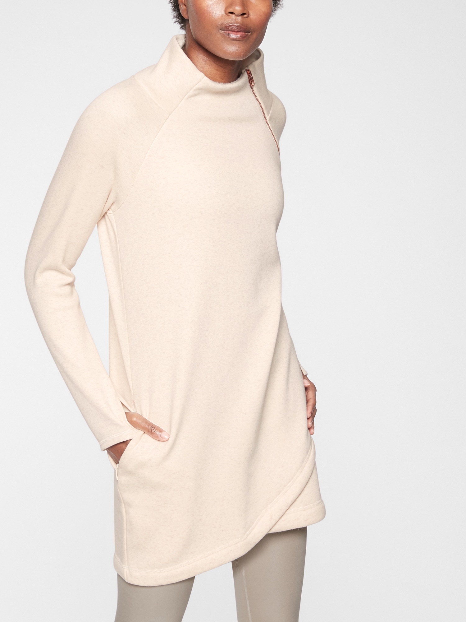 Cozy Karma Asym Sweatshirt Dress