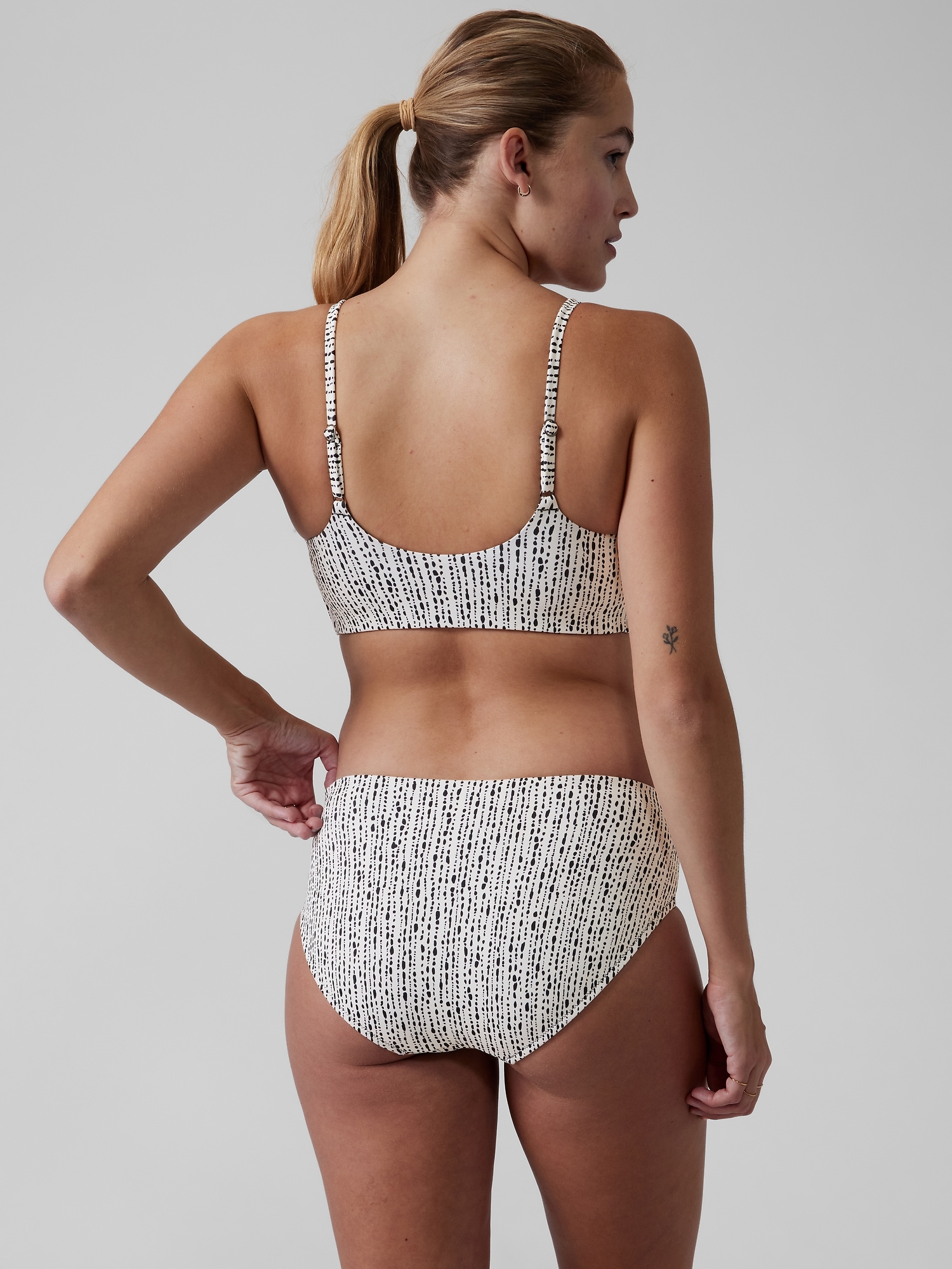 Scoop Printed Bikini Top D