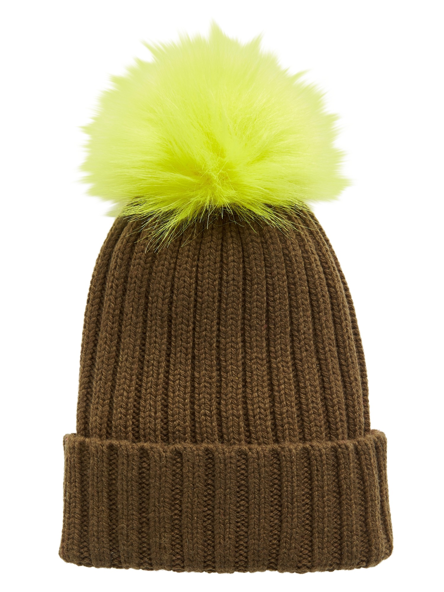 Ribbed Pom Beanie