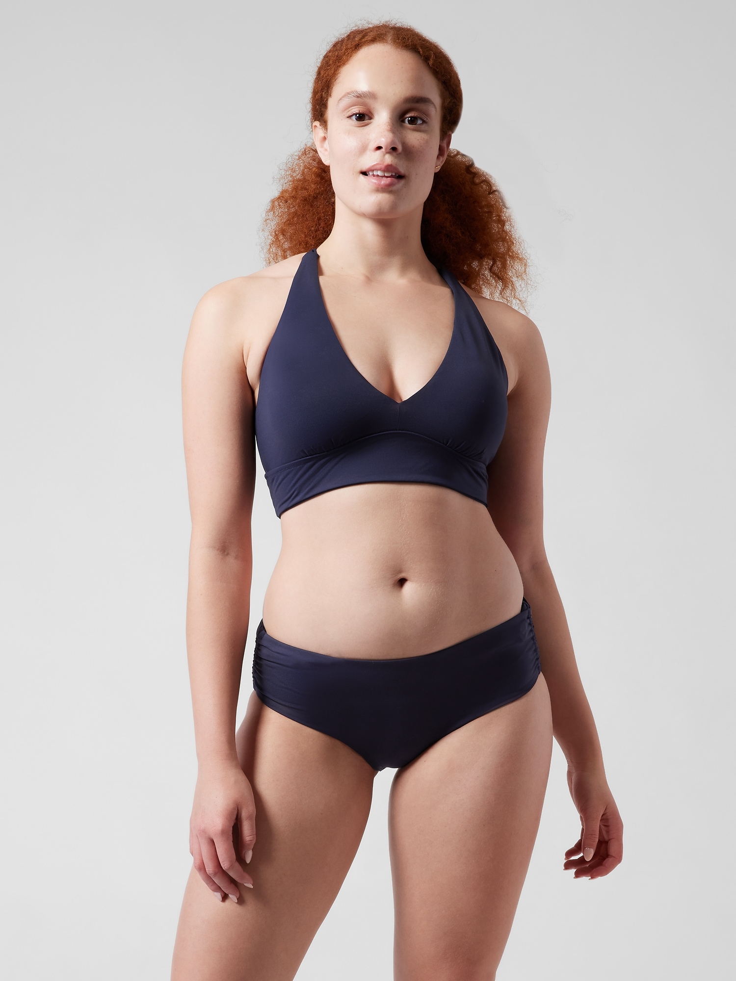 Longline Plunge Bikini Top A