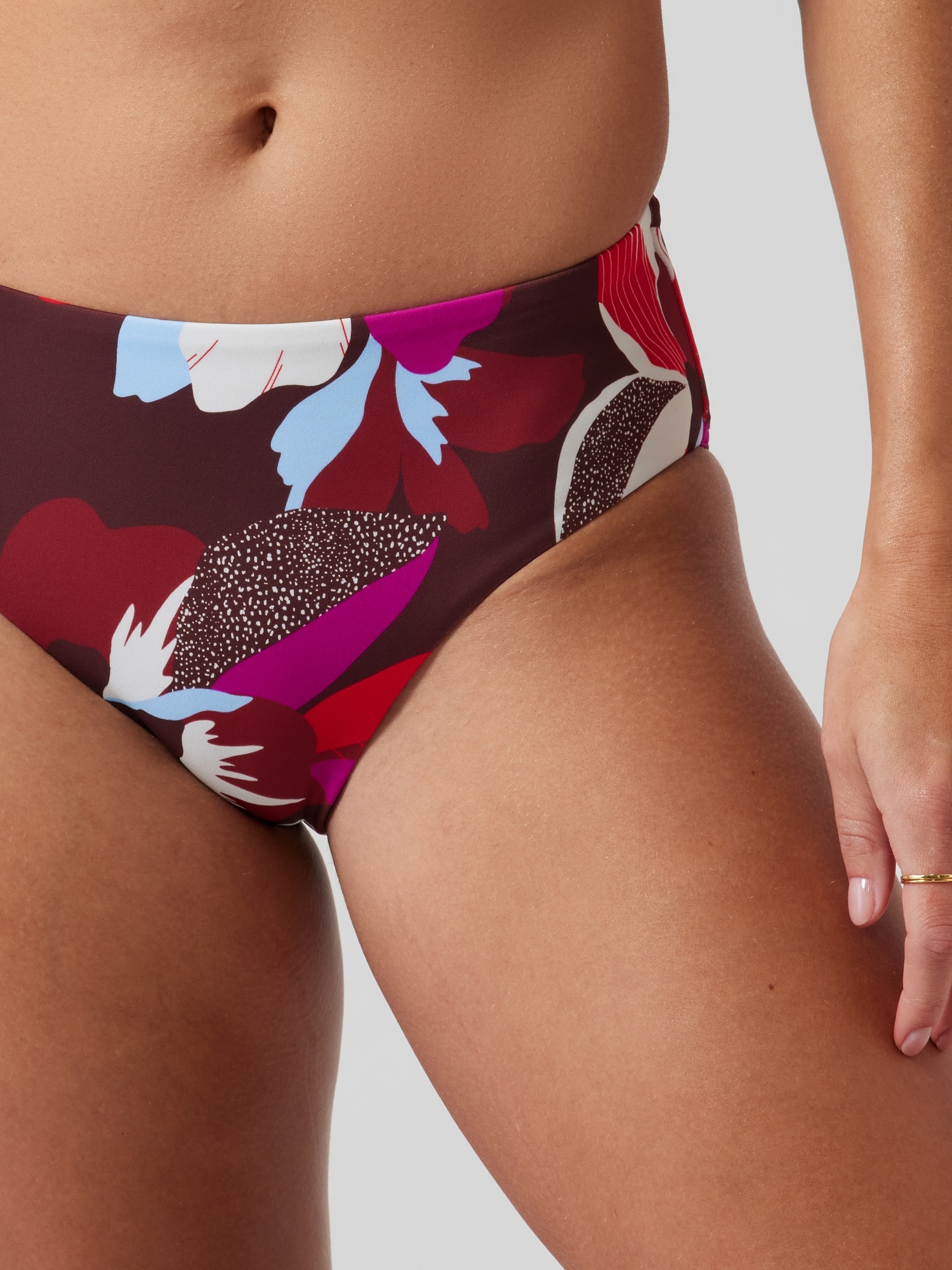 Clean Full Printed Bikini Bottom