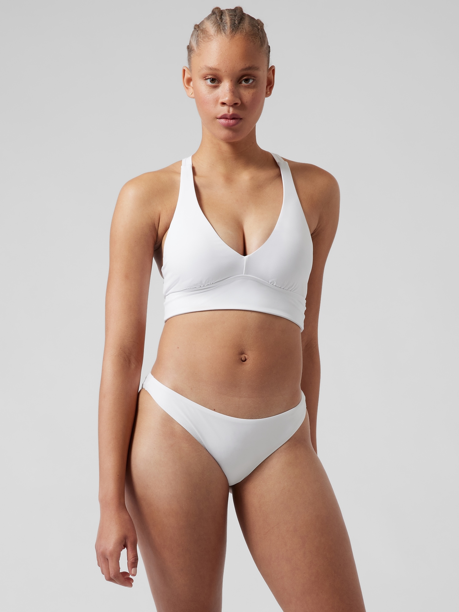 Longline Plunge Bikini Top A