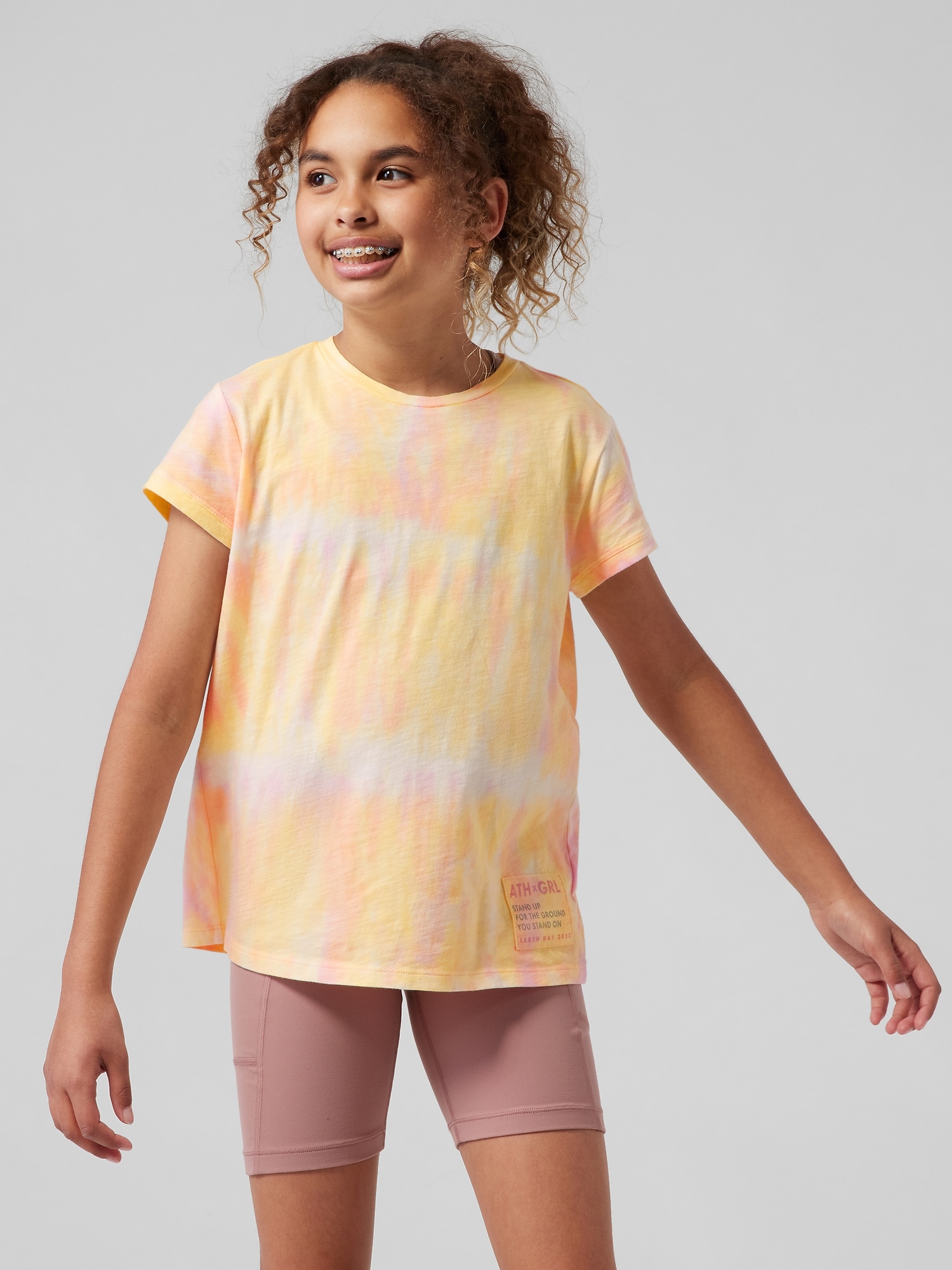 Athleta Girl Daily Tie Dye Tee