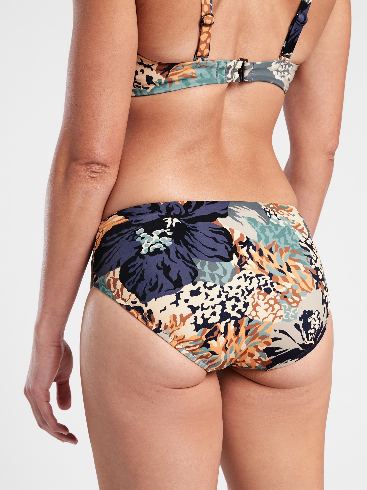 Clean Full Printed Bikini Bottom