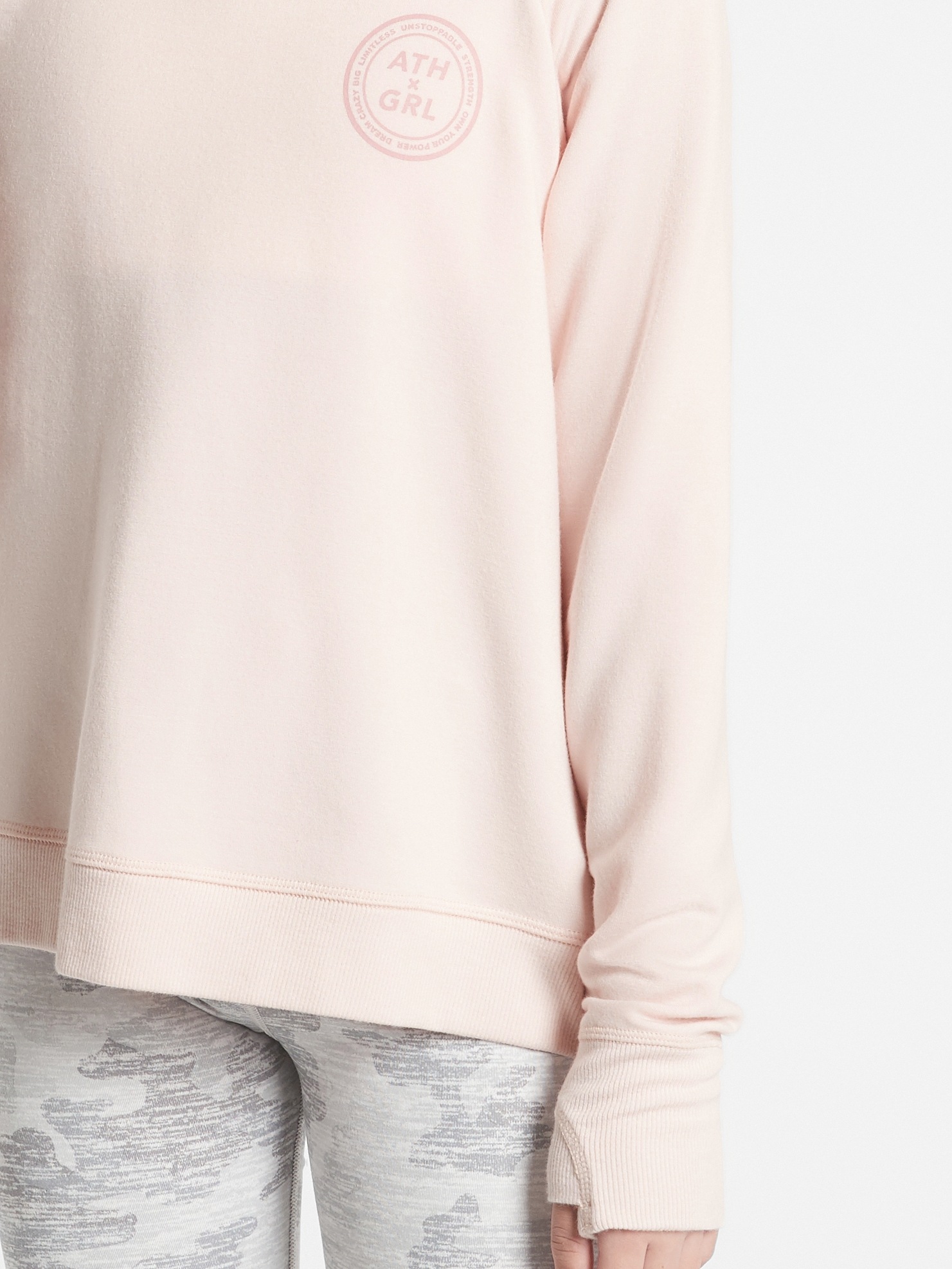 Athleta Girl Cozy Cross Your Fingers Sweatshirt