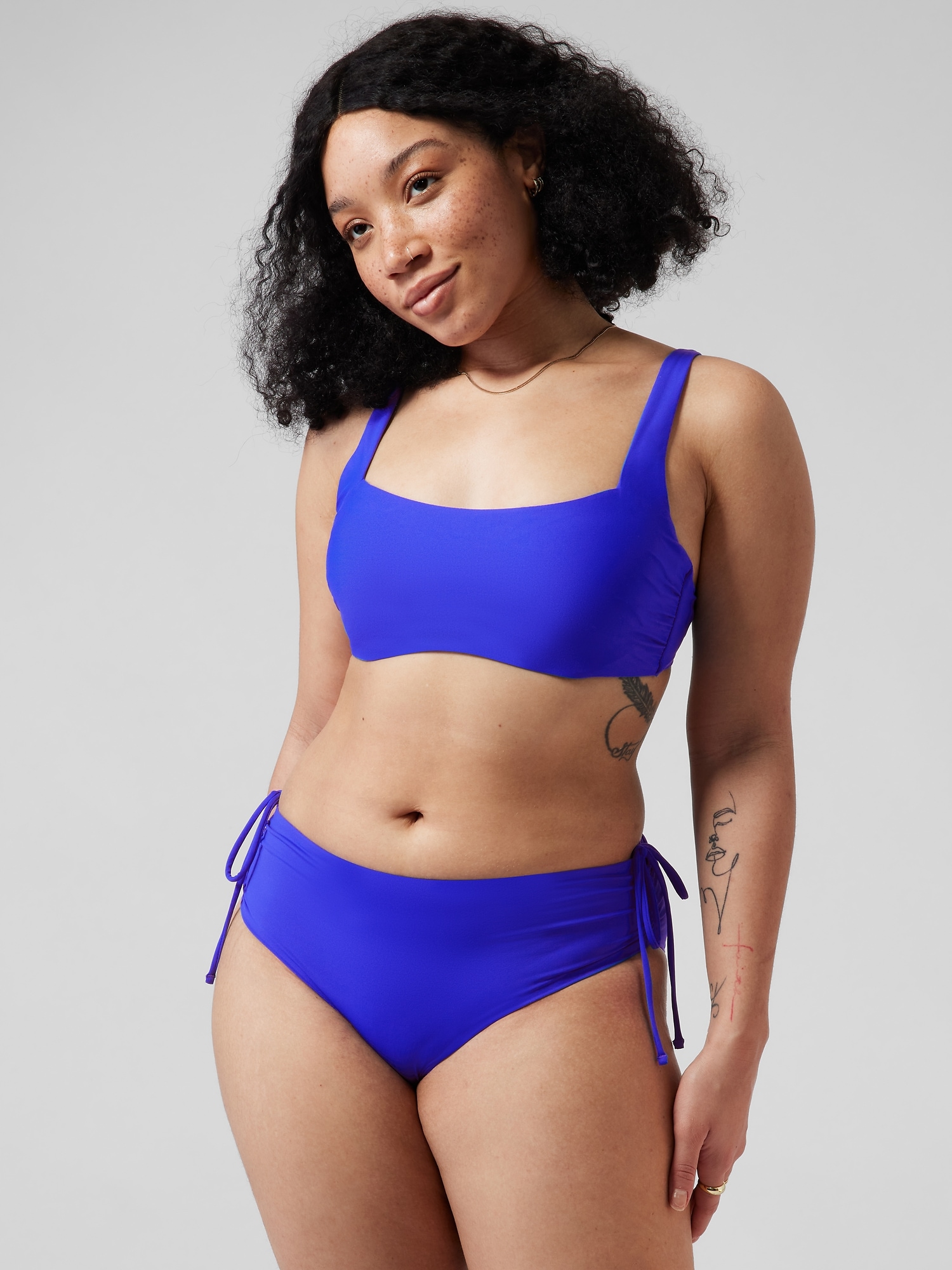 Bra Cup Square Neck Bikini Top